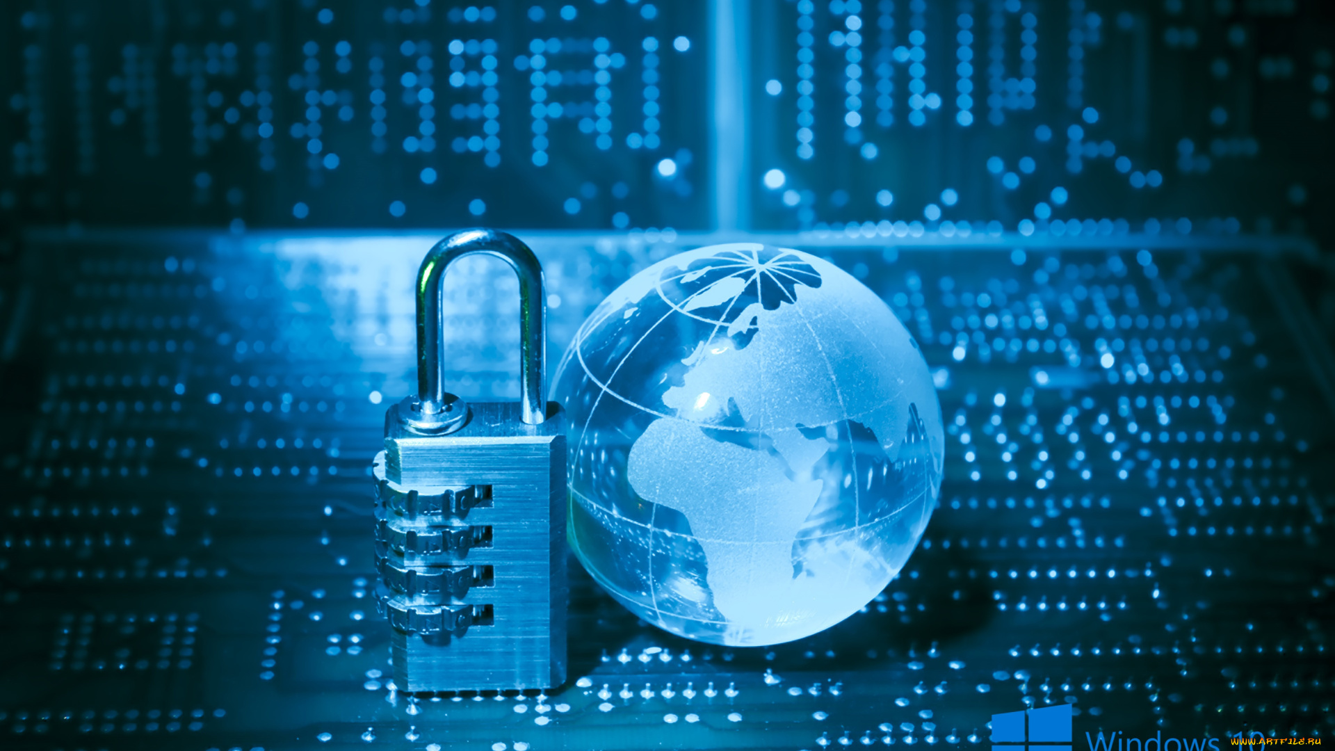 компьютеры, windows, , 10, логотип, фон