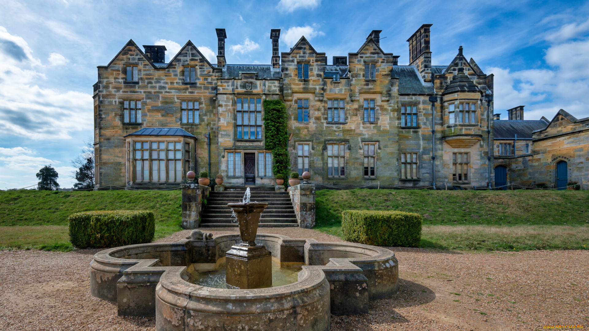 scotney, castle, house, города, замки, англии, замок, парк