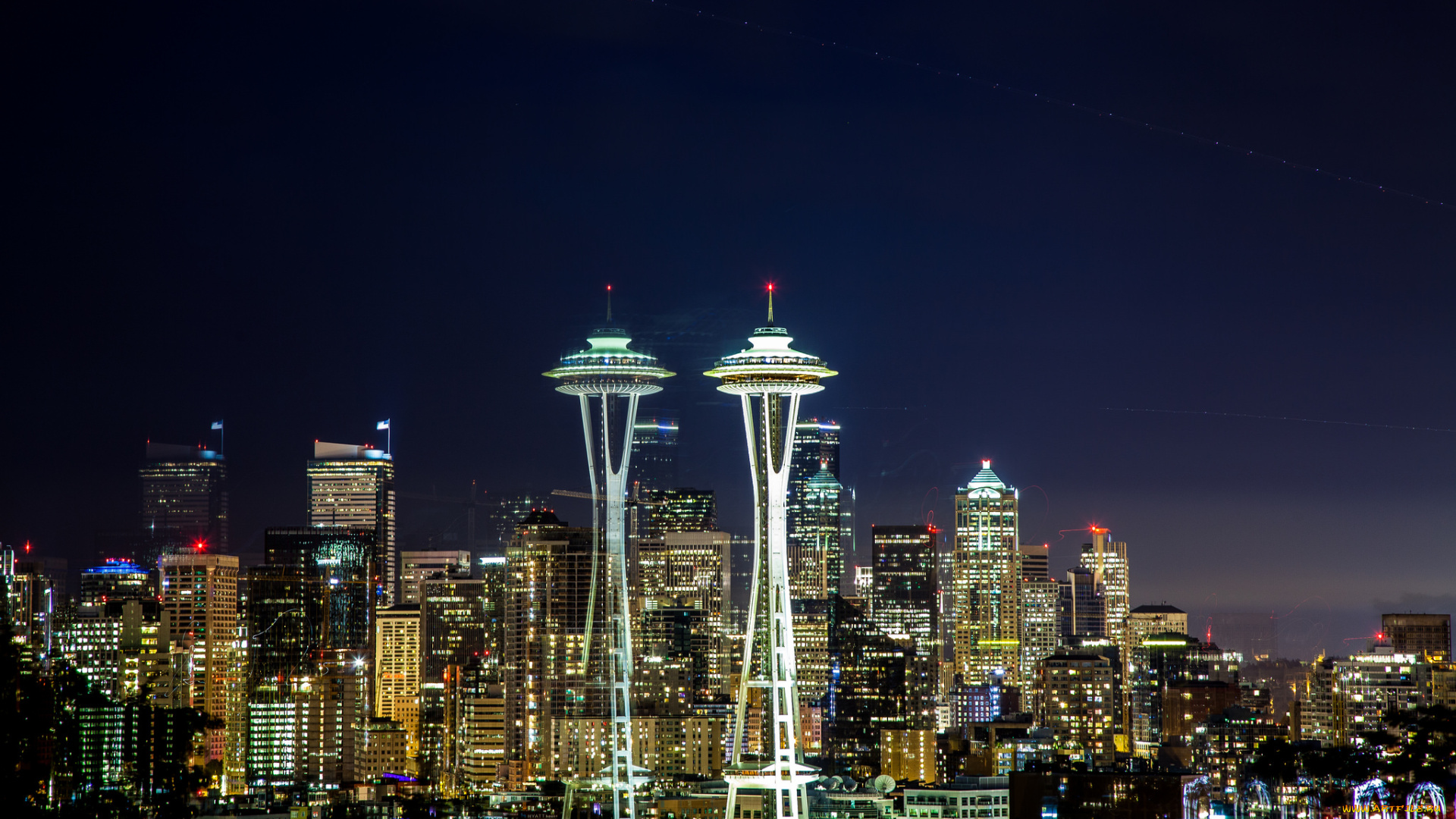 seattle, , wa, города, сиэтл, , сша, небоскребы, панорама