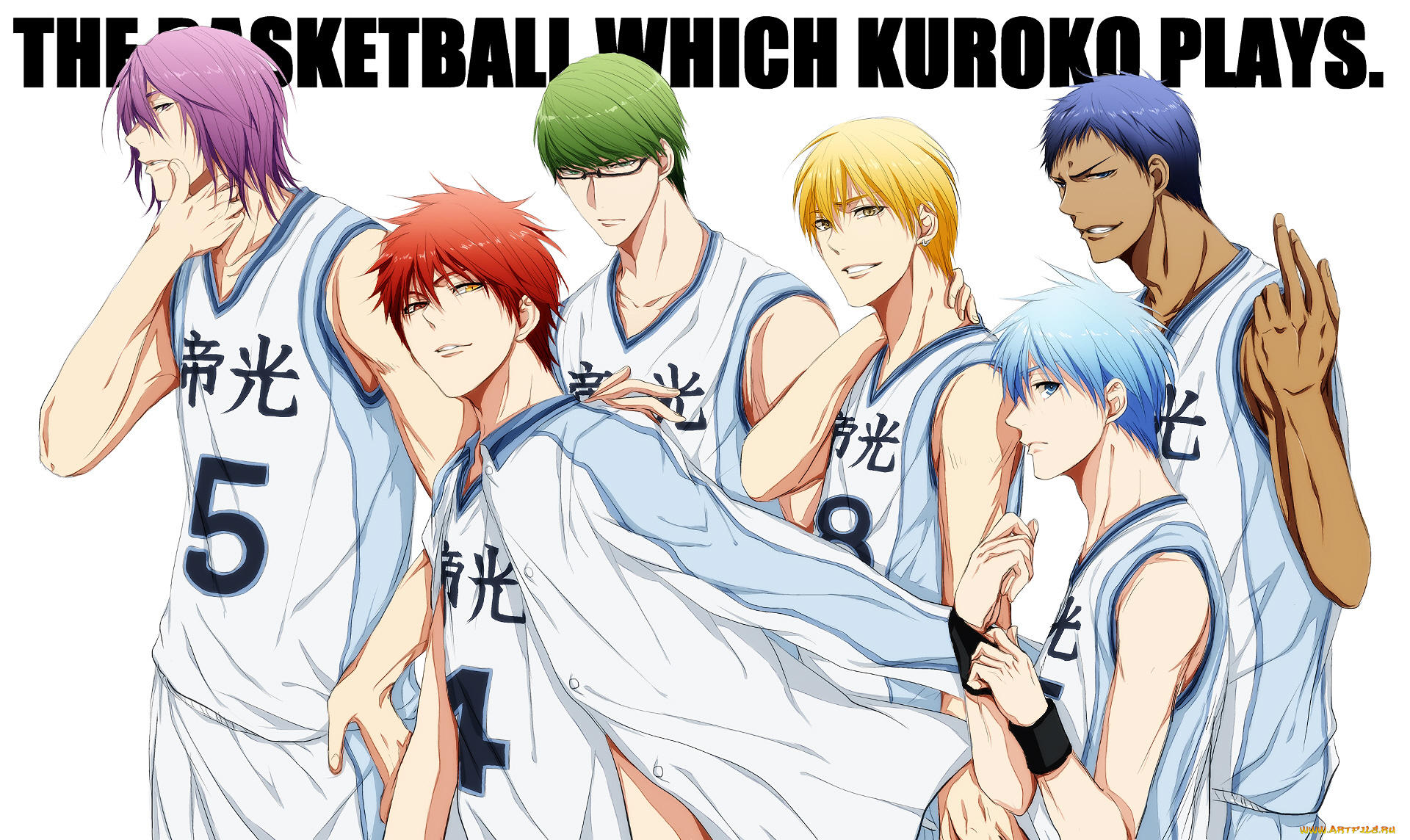 аниме, kuroko, no, baske, баскетбол