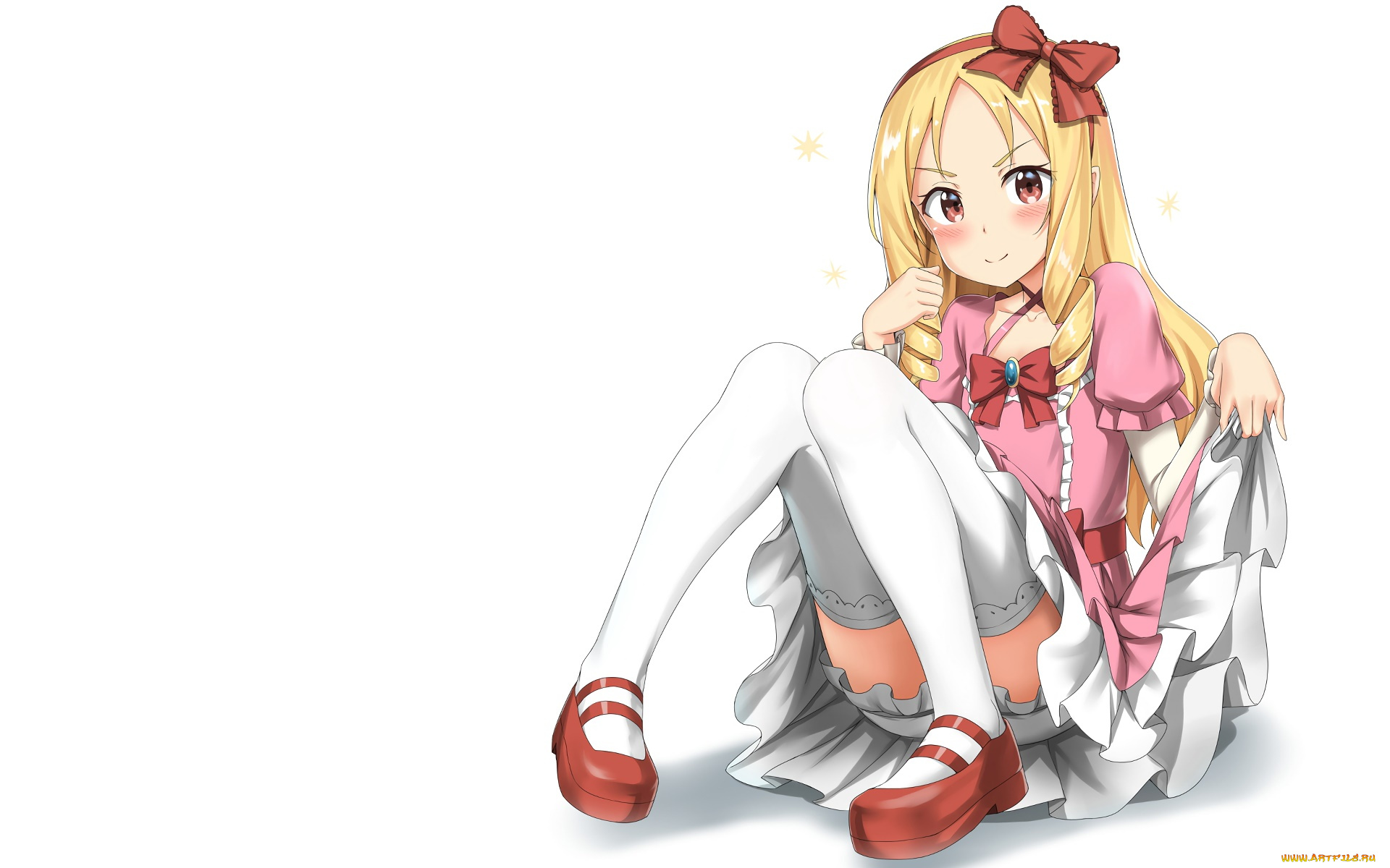 аниме, eromanga-sensei, фон, взгляд, девушка