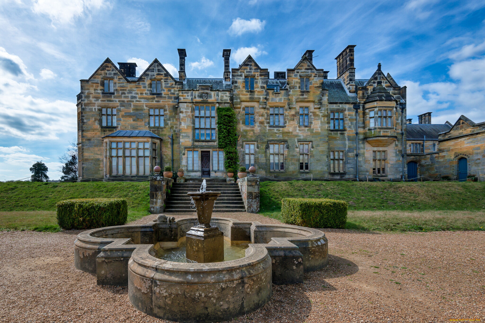 scotney, castle, house, города, замки, англии, замок, парк