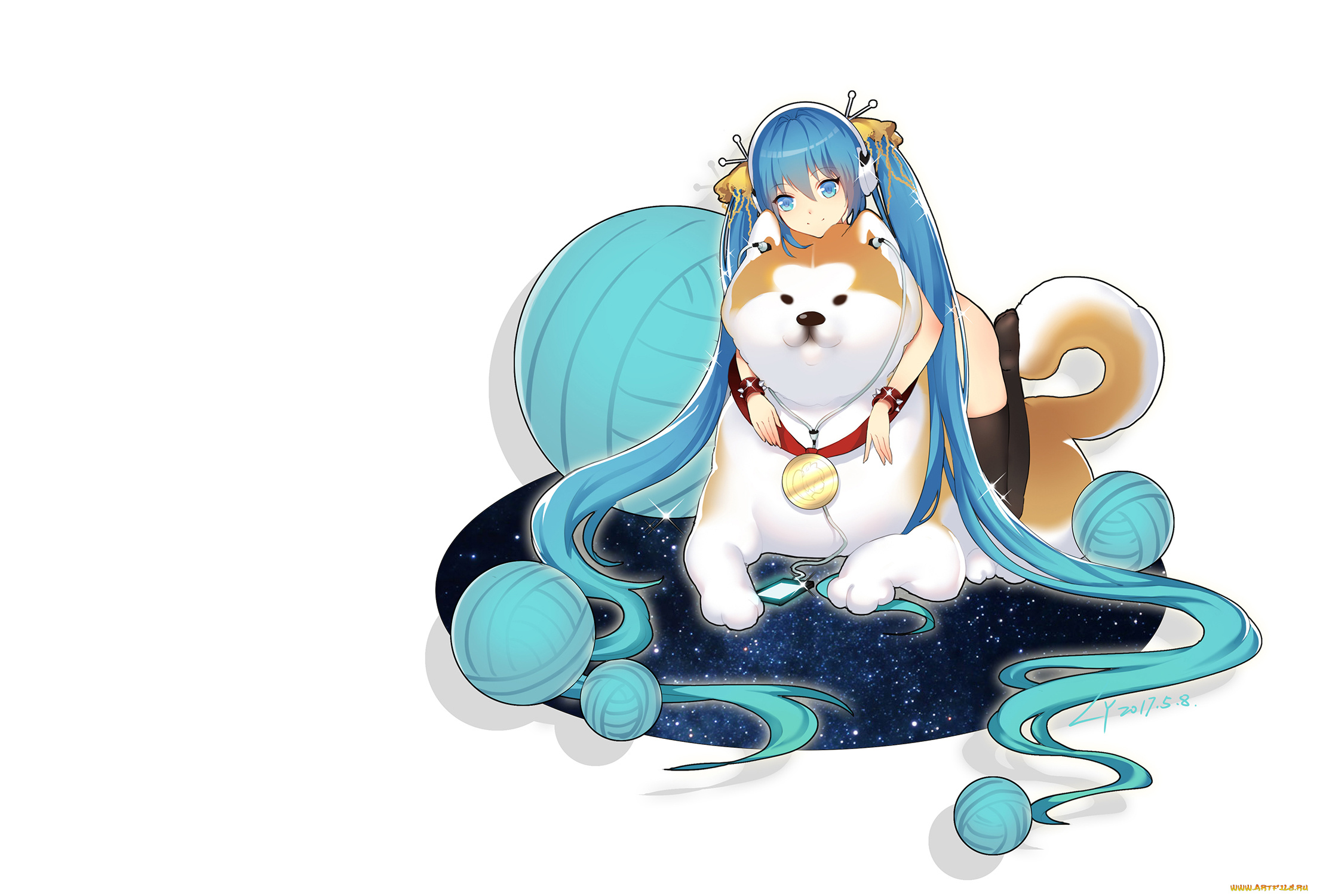 аниме, vocaloid, hatsune, miku