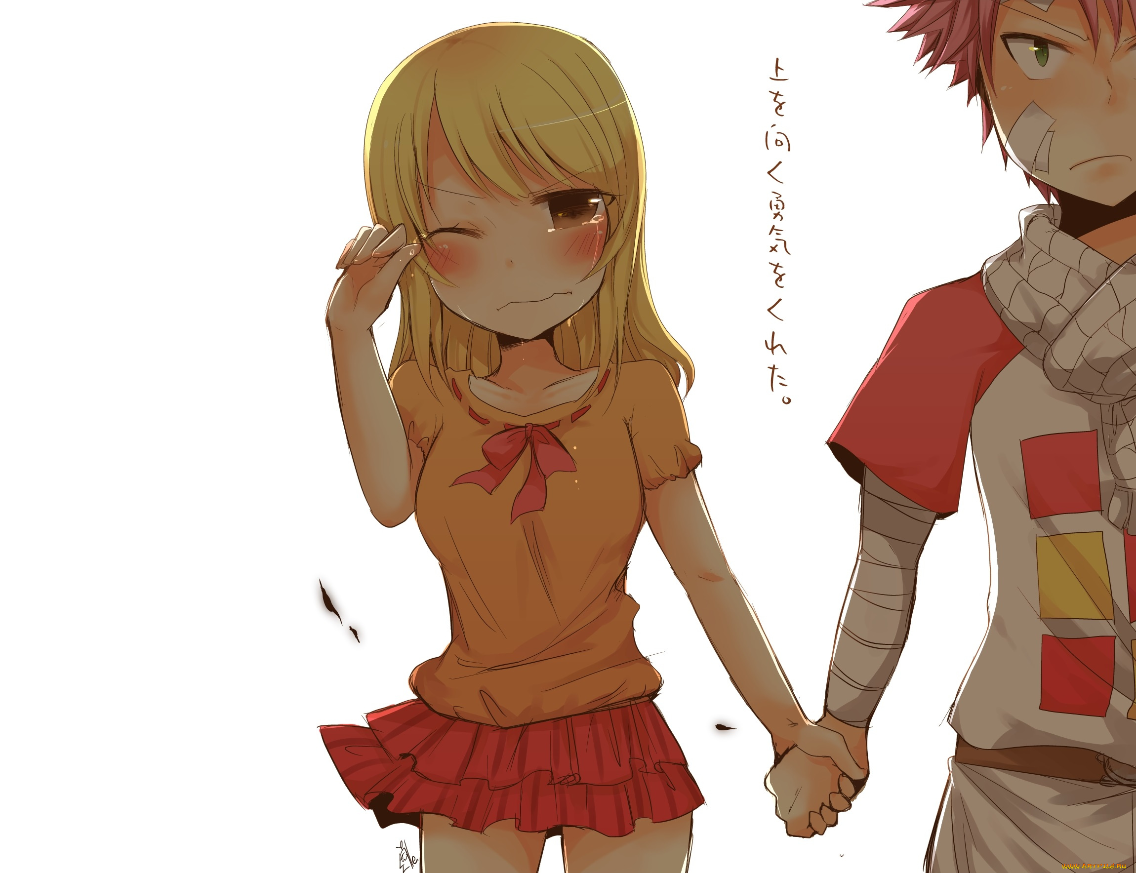 аниме, fairy, tail, люси, нацу