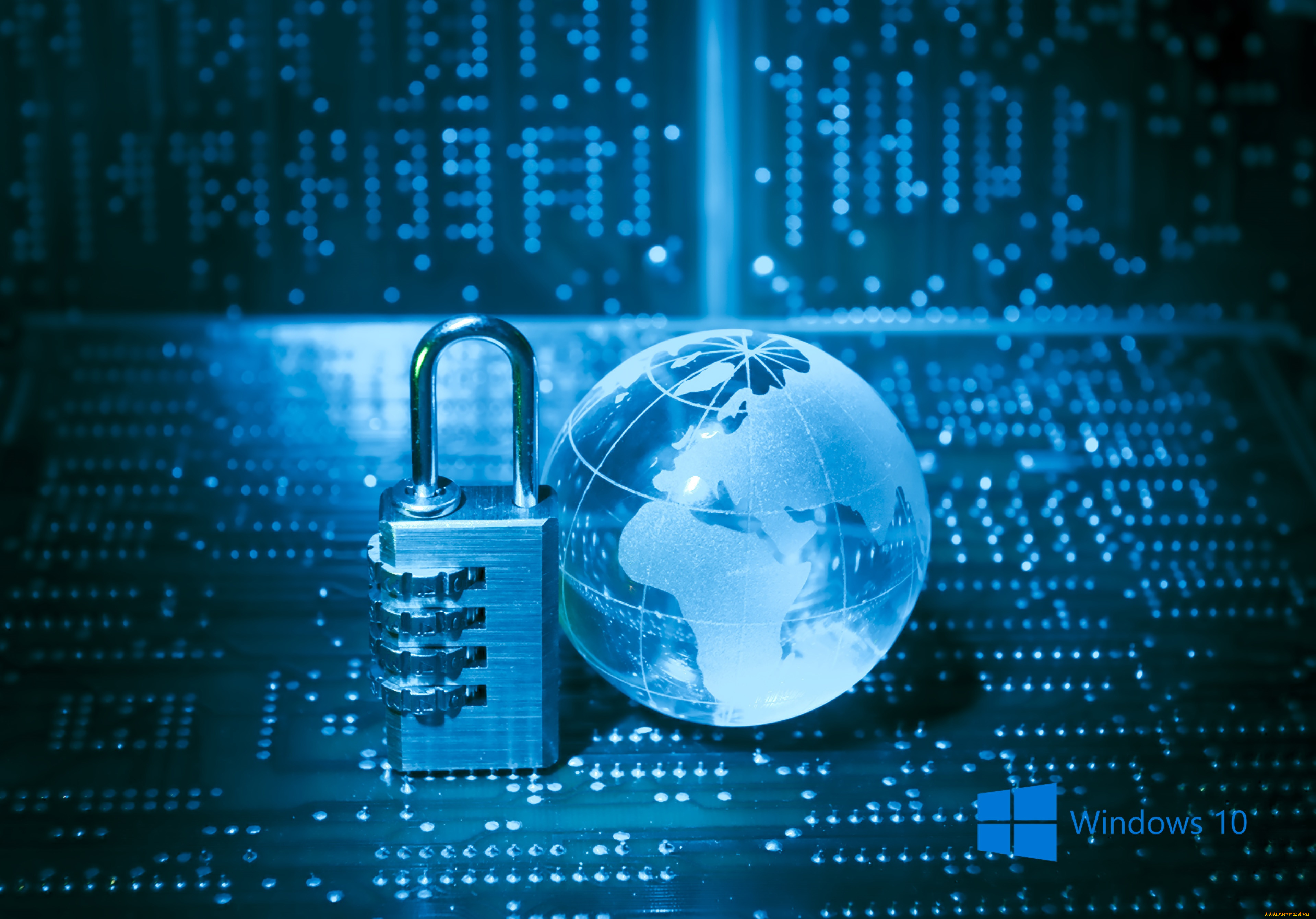 компьютеры, windows, , 10, логотип, фон