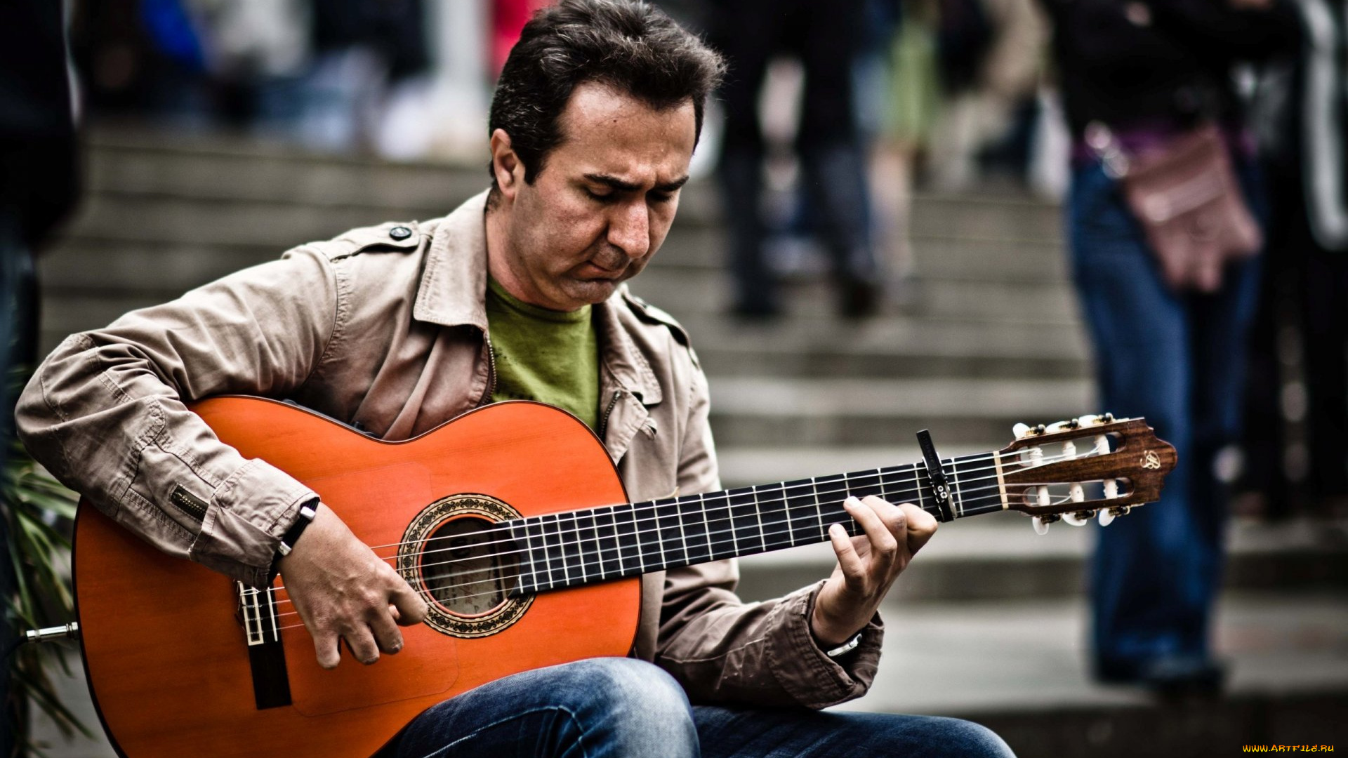 музыка, -другое, гитара, мужчина