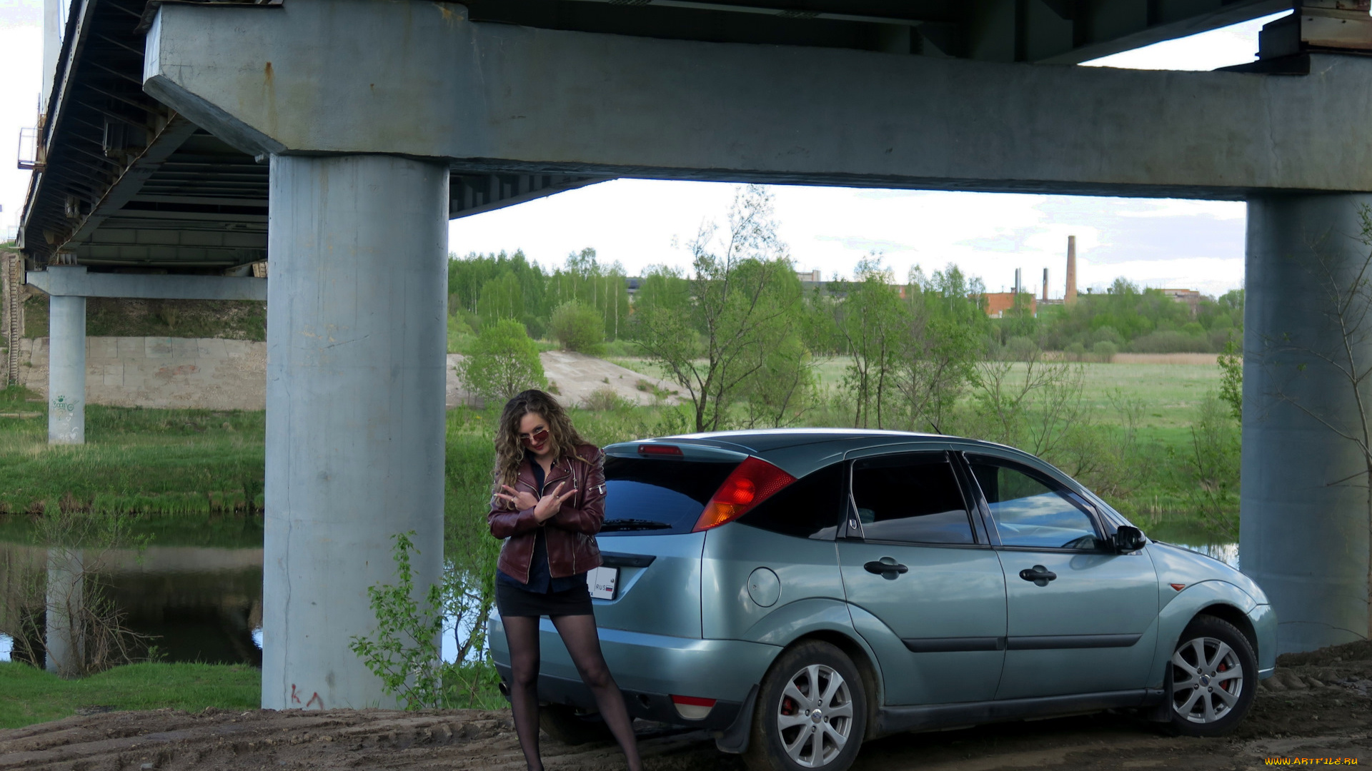 автомобили, -авто, с, девушками, ford, focus