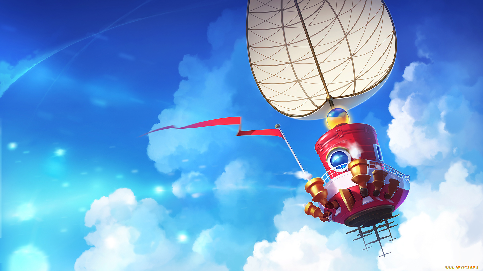 видео, игры, super, mario, odyssey, корабль, парус, полет