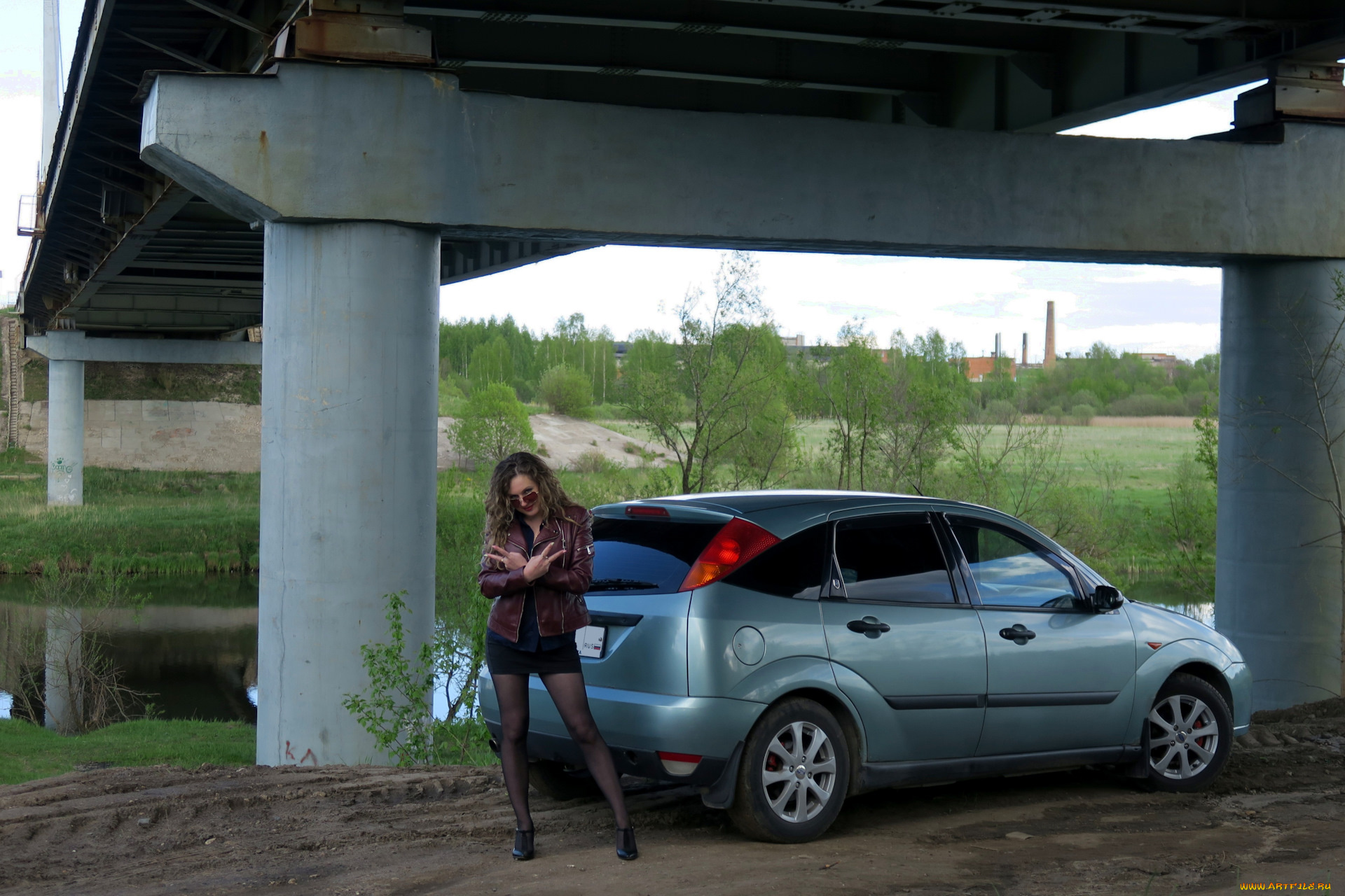 автомобили, -авто, с, девушками, ford, focus