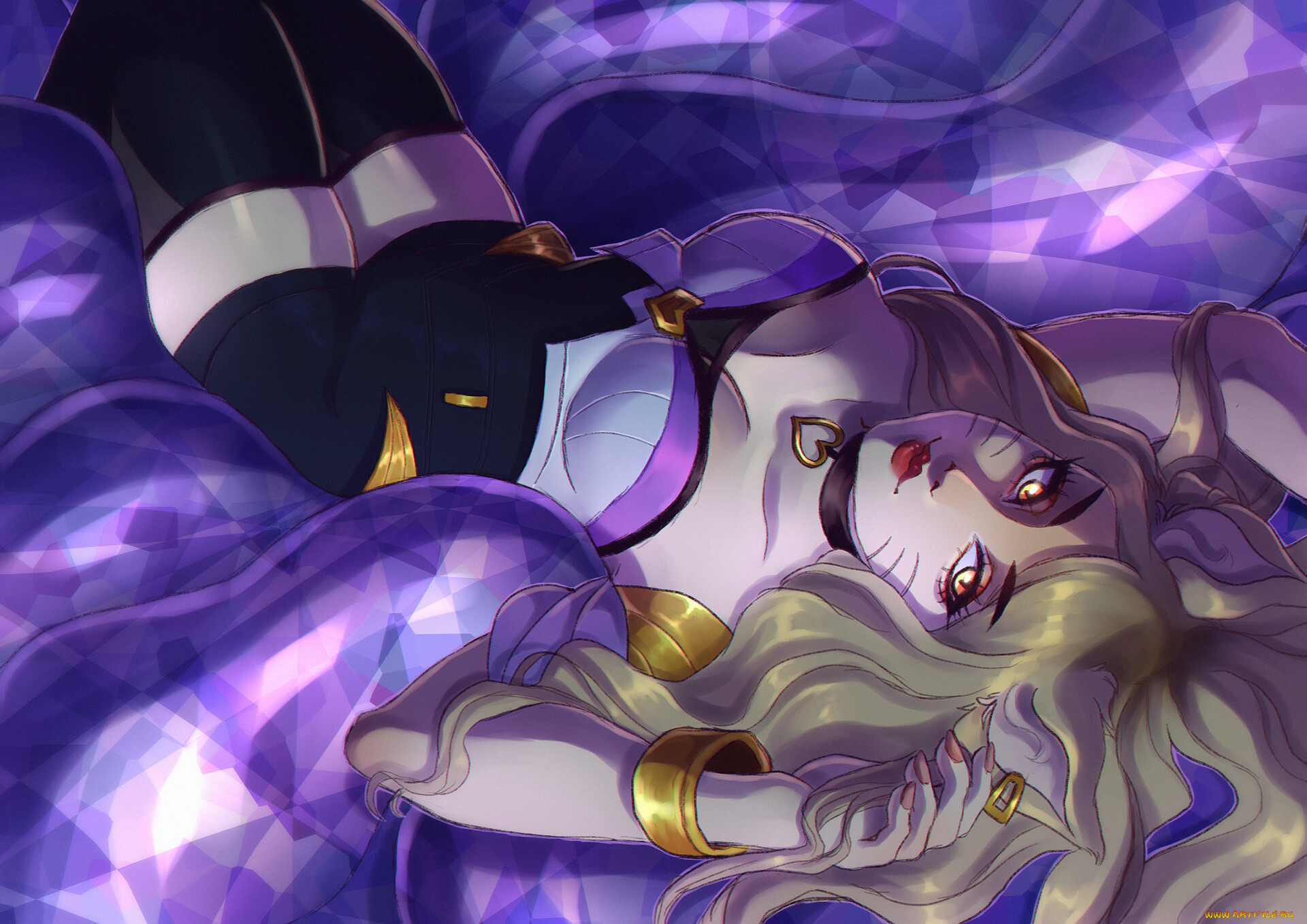 видео, игры, league, of, legends, ари, блондинка, хвосты