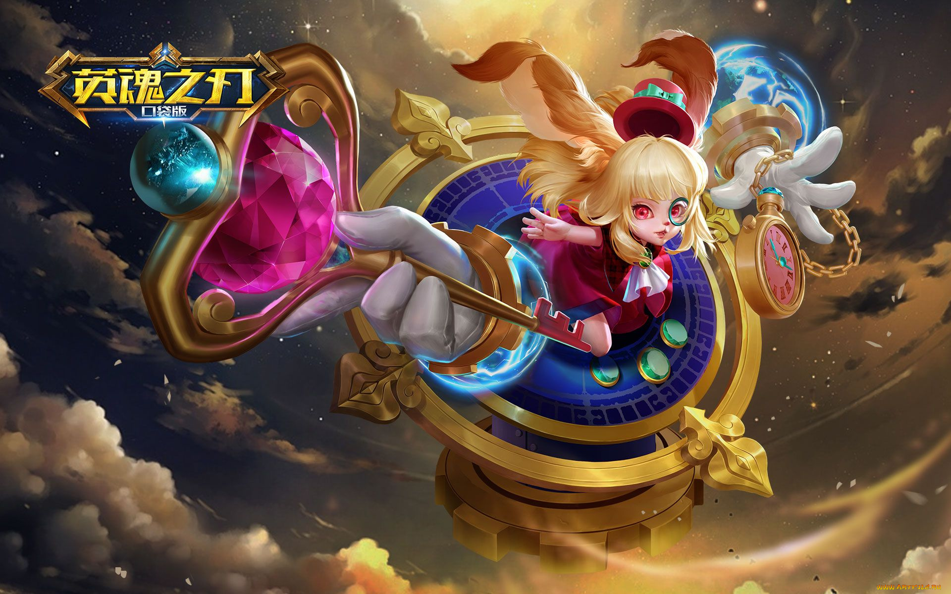 видео, игры, heroes, evolved, девочка, уши, руки, часы, ключ