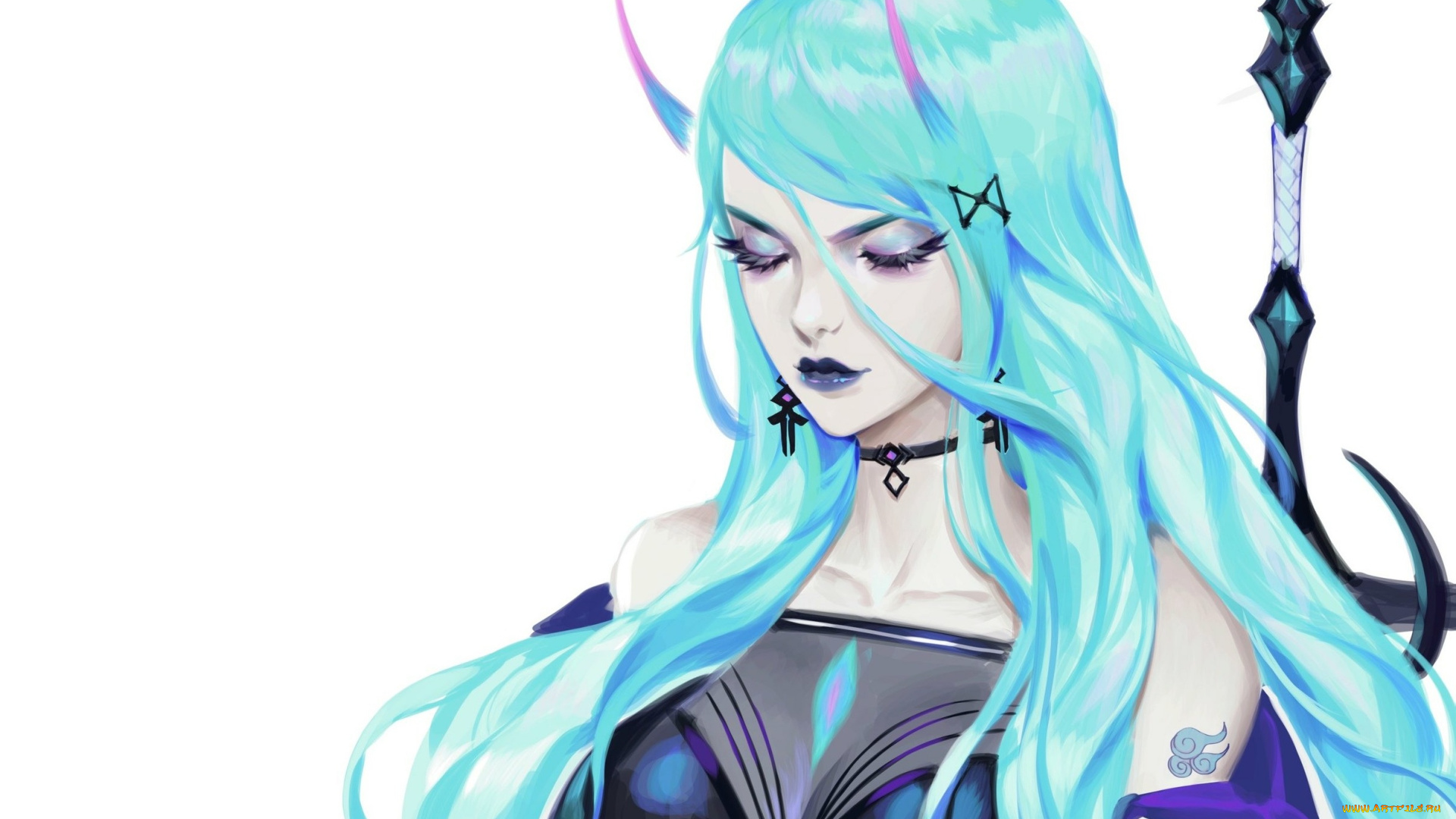 аниме, ангелы, , демоны, девушка