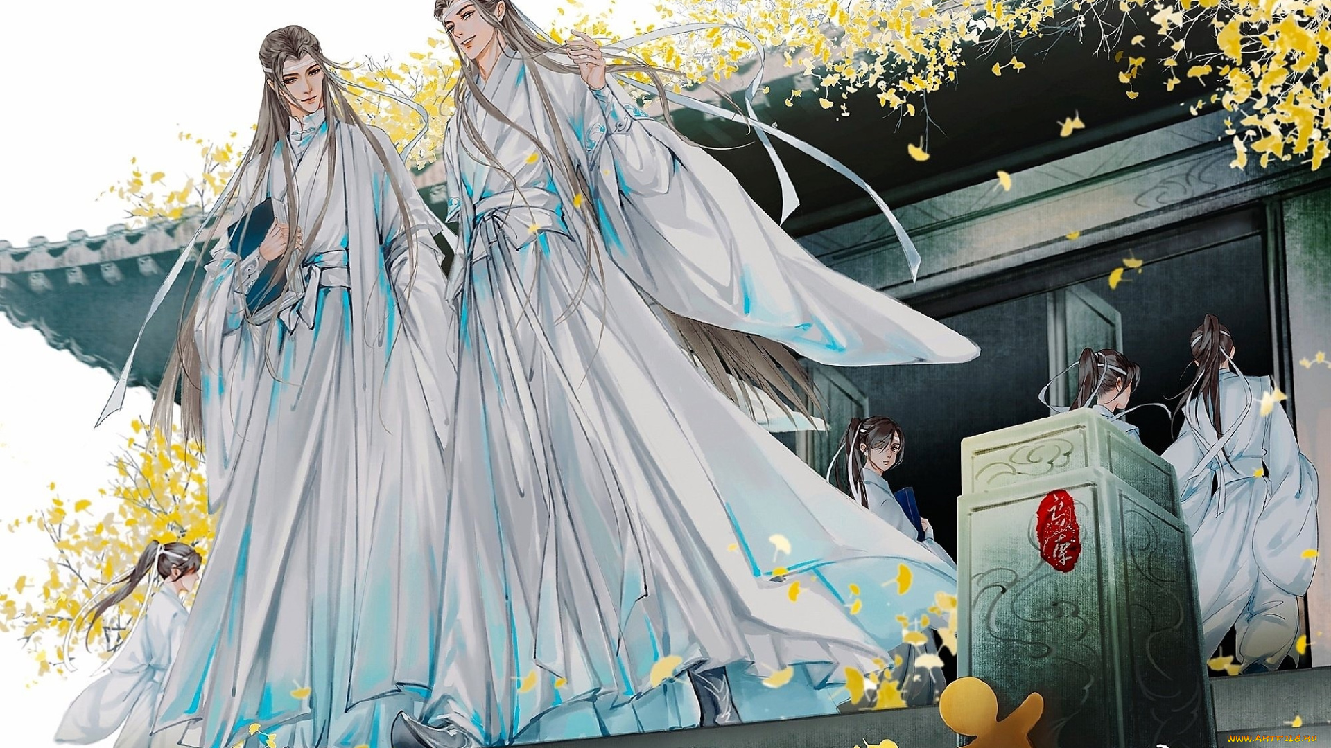 аниме, mo, dao, zu, shi, лань, ванцзи, сичэнь, книга, человечек