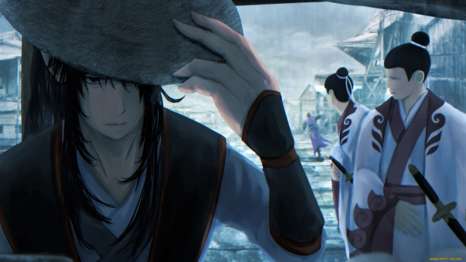 аниме, mo, dao, zu, shi, вэй, усянь, шляпа, вэни