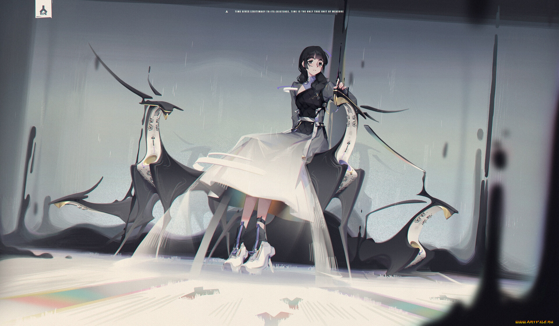 аниме, животные, , существа, девушка