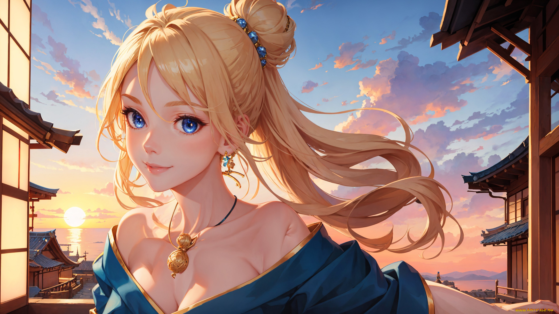 аниме, unknown, , другое, , нейросети, графика, нейроарт, ai, art, нейронные, сети, рисунки, нейро, искусство, голубоглазая, красавица