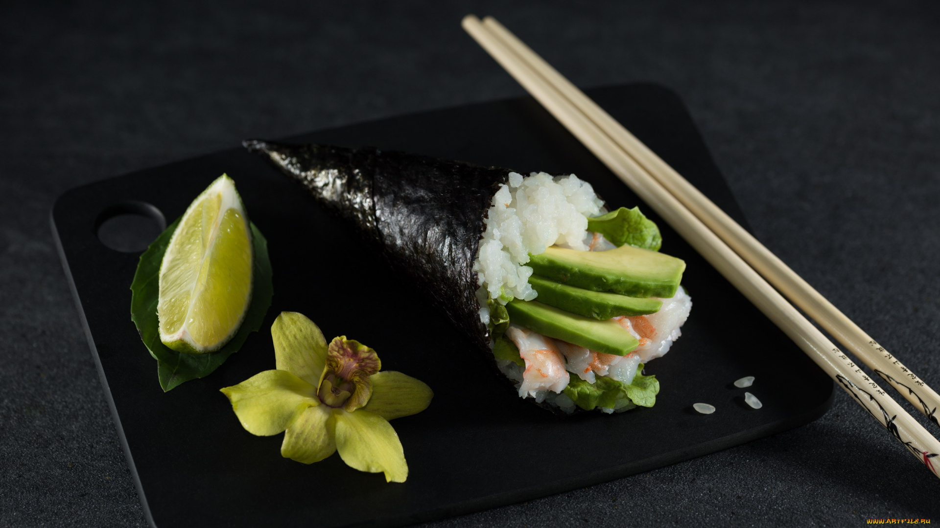 еда, рыба, , морепродукты, , суши, , роллы, японская, кухня, суши, авокадо, лимон