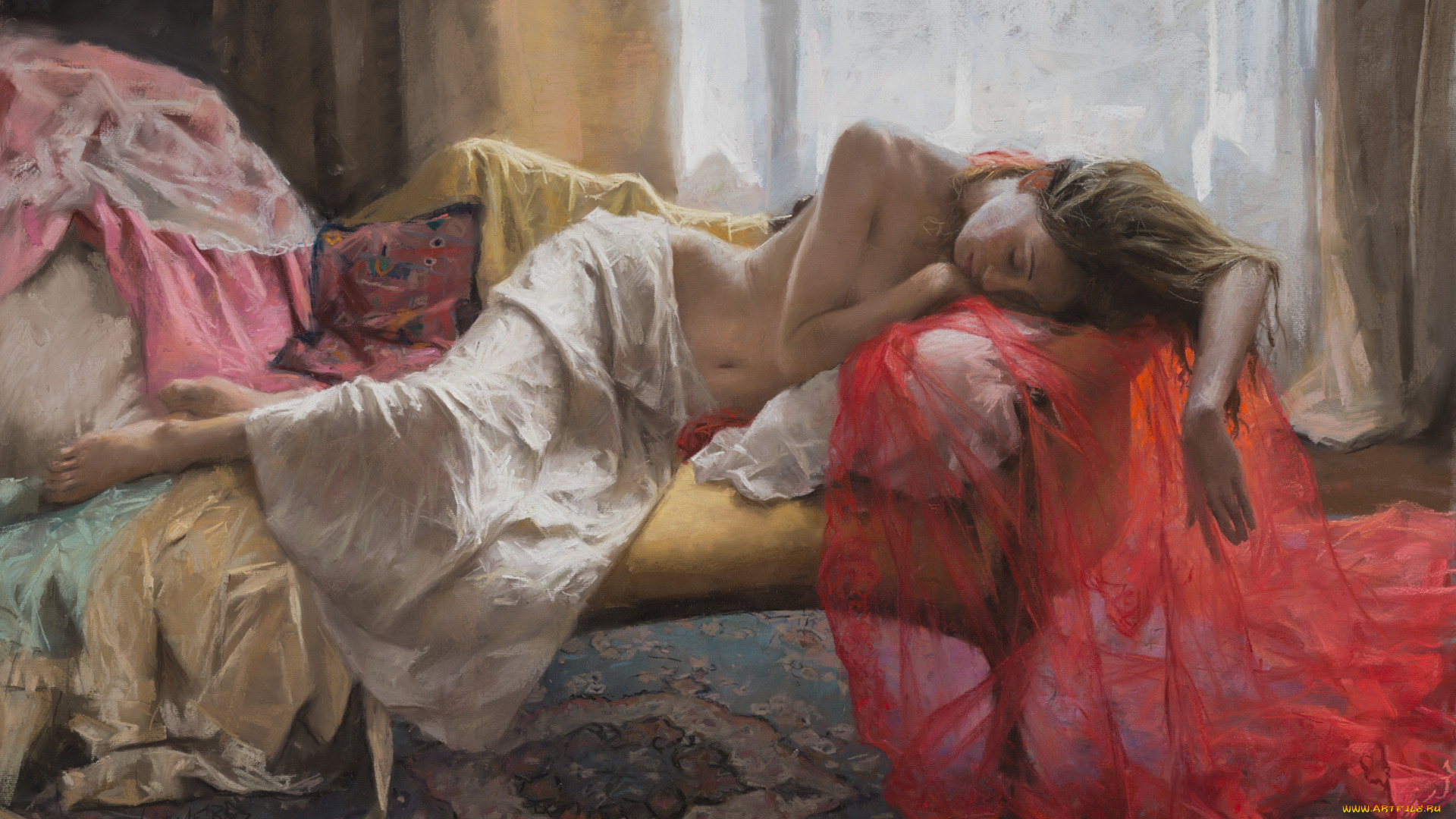 рисованное, живопись, vicente, romero, redondo