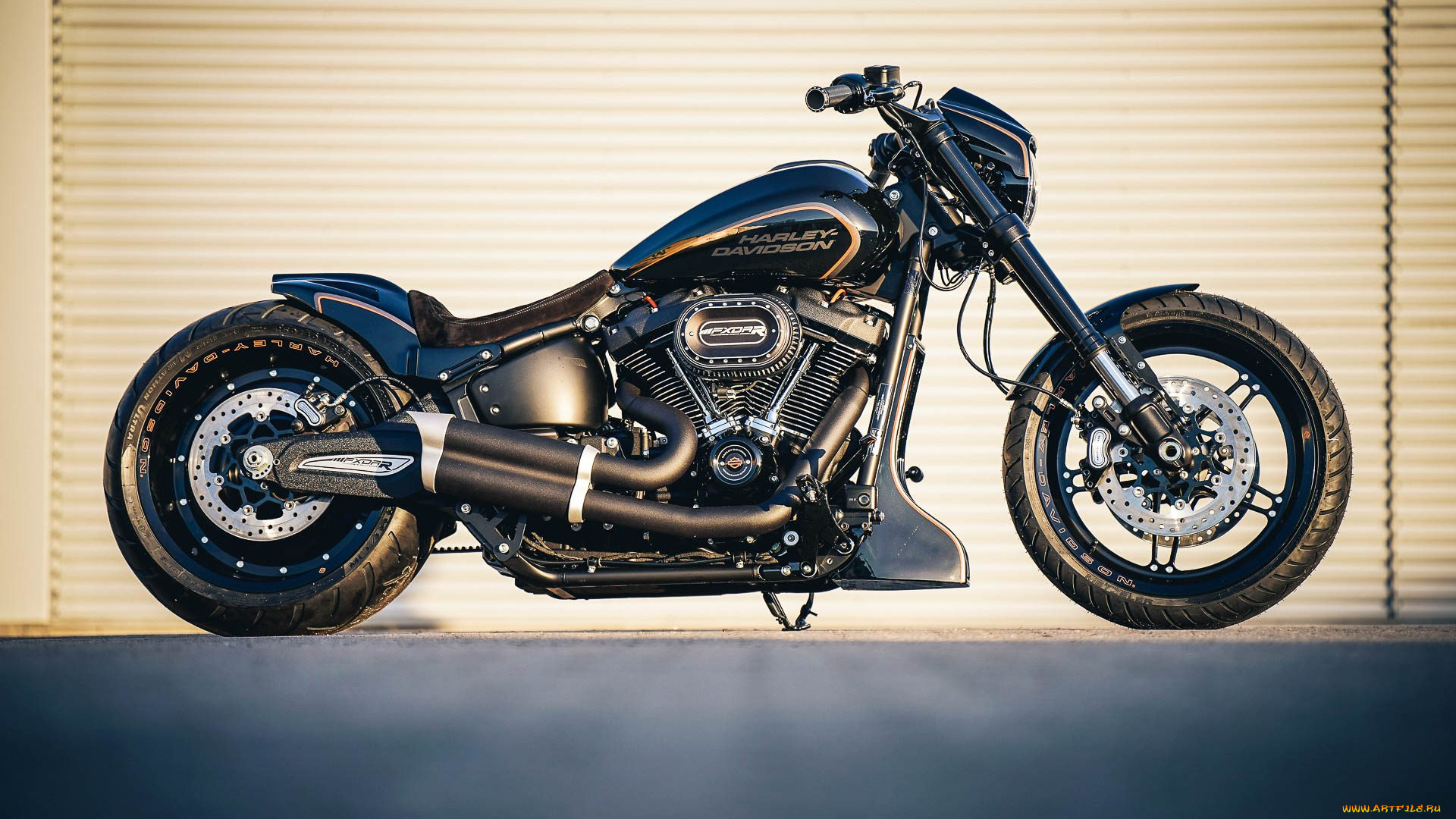 харлей, мотоциклы, harley-davidson, мотоцикл, байк, чёрный, thunderbike, customs