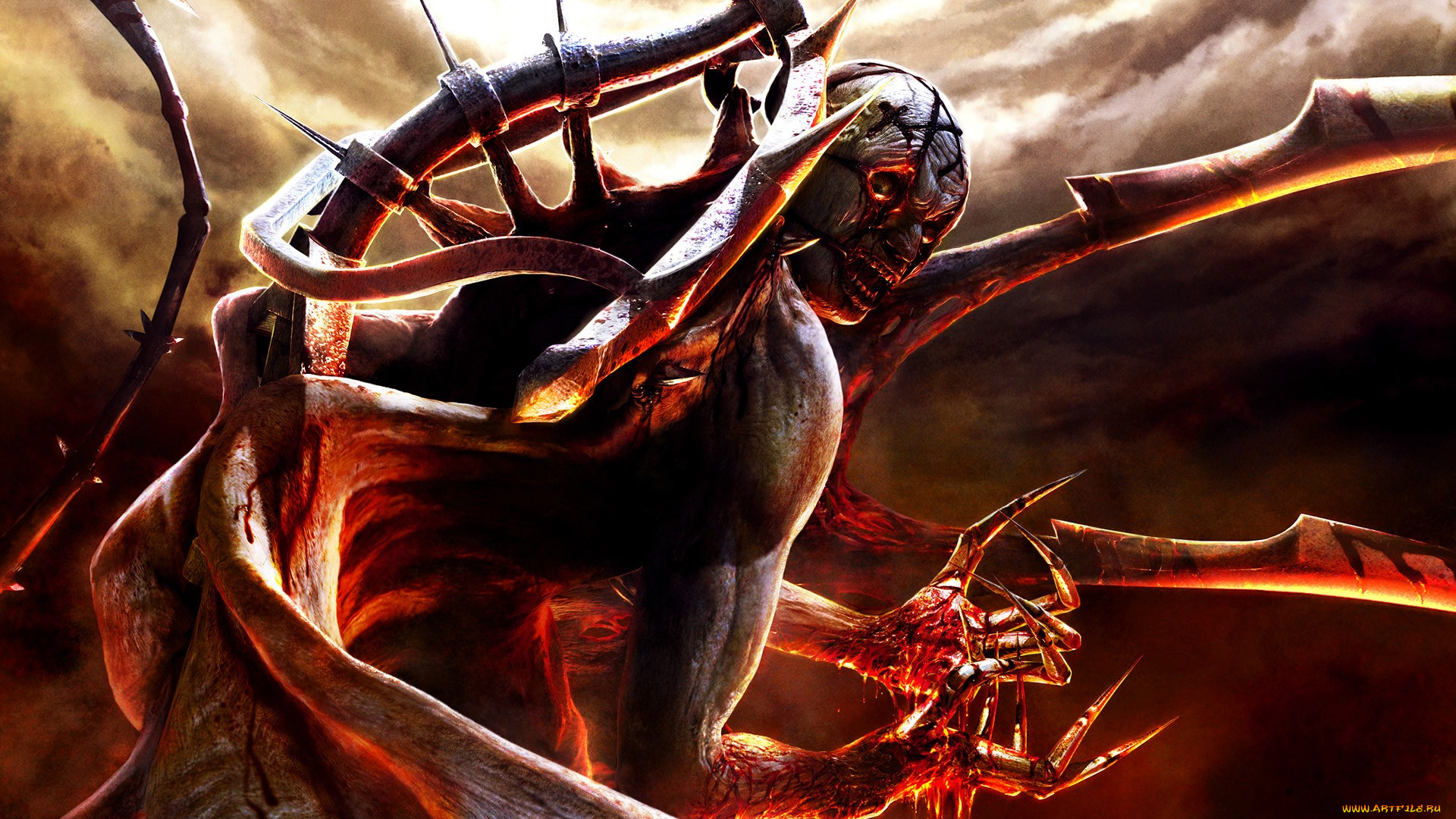 видео, игры, clive, barker`s, jericho, монстр, нежить, тучи