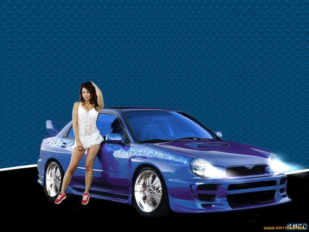 автомобили, авто, девушками