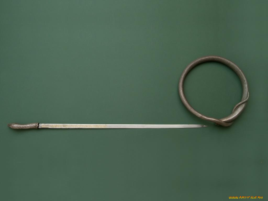 шпага, змея, оружие, холодное