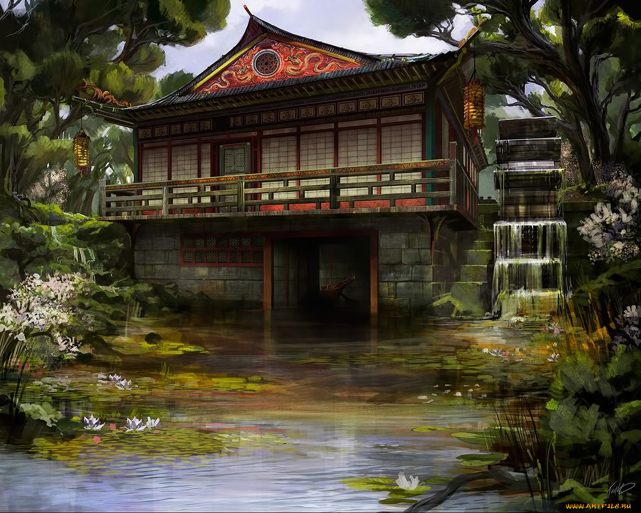 рисованные, природа