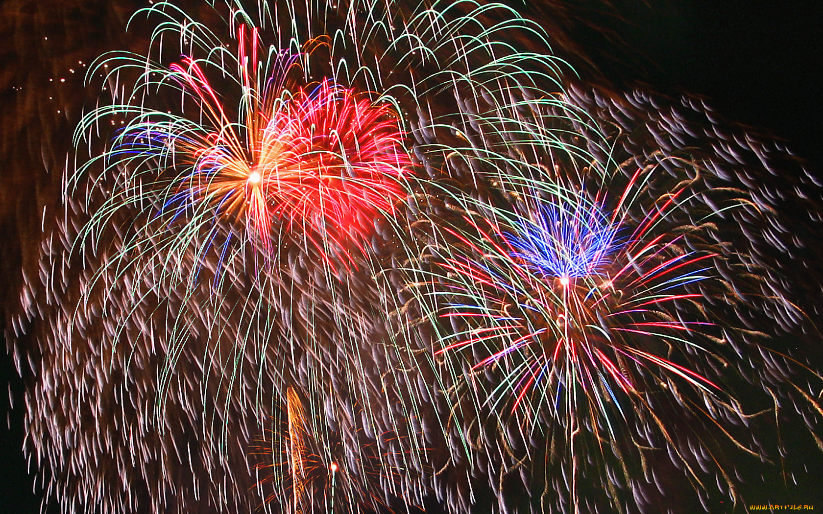разное, салюты, фейерверки