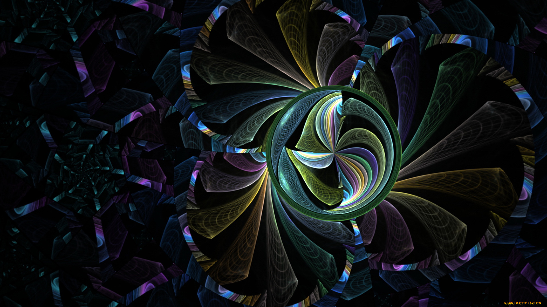 3д, графика, fractal, фракталы