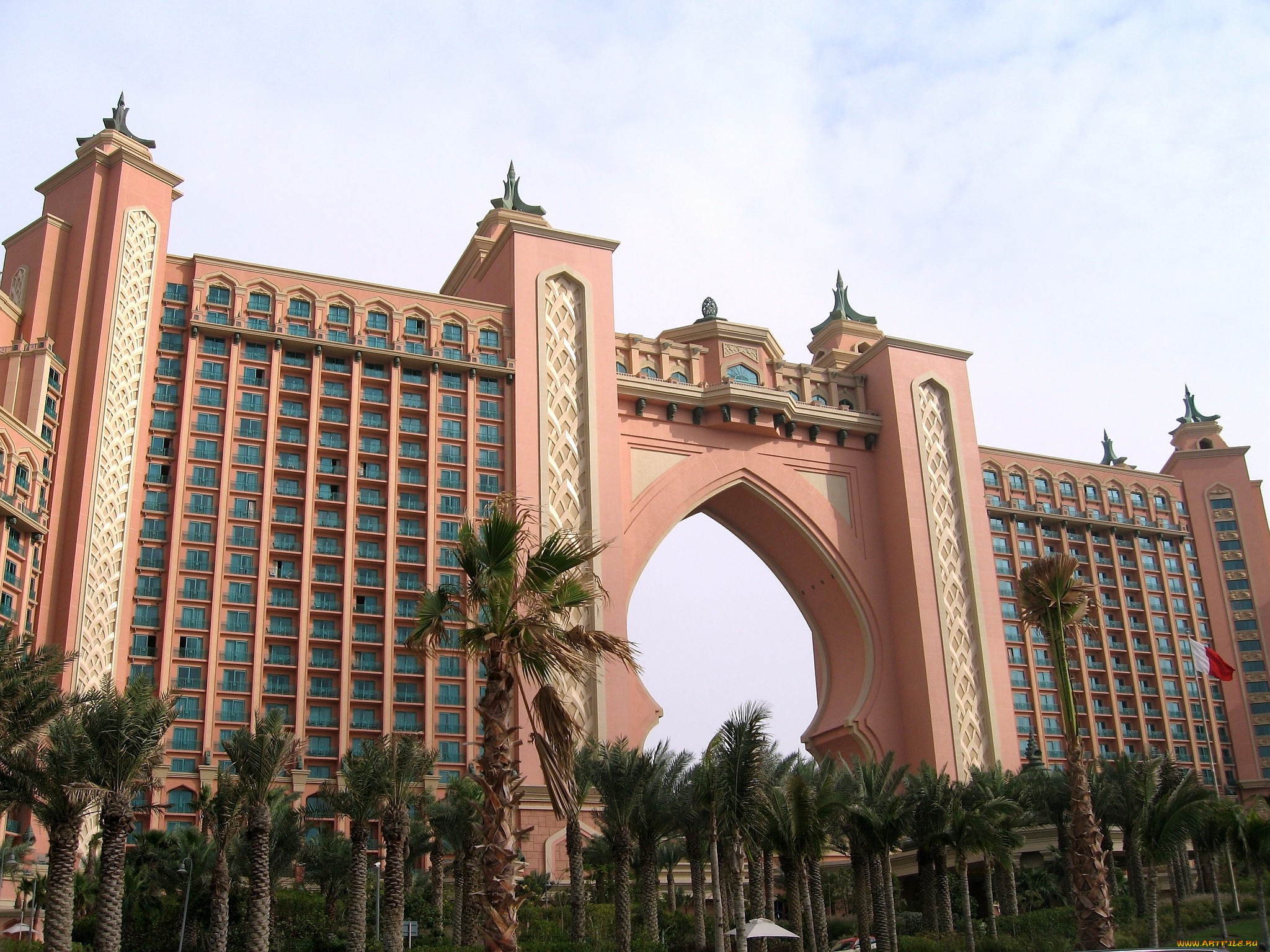 отель, атлантис, дубаи, оаэ, города, окна