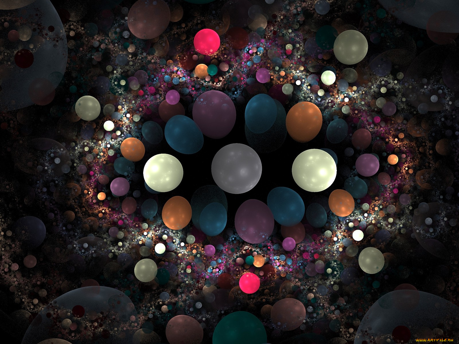 3д, графика, fractal, фракталы, узор, цвета, фон