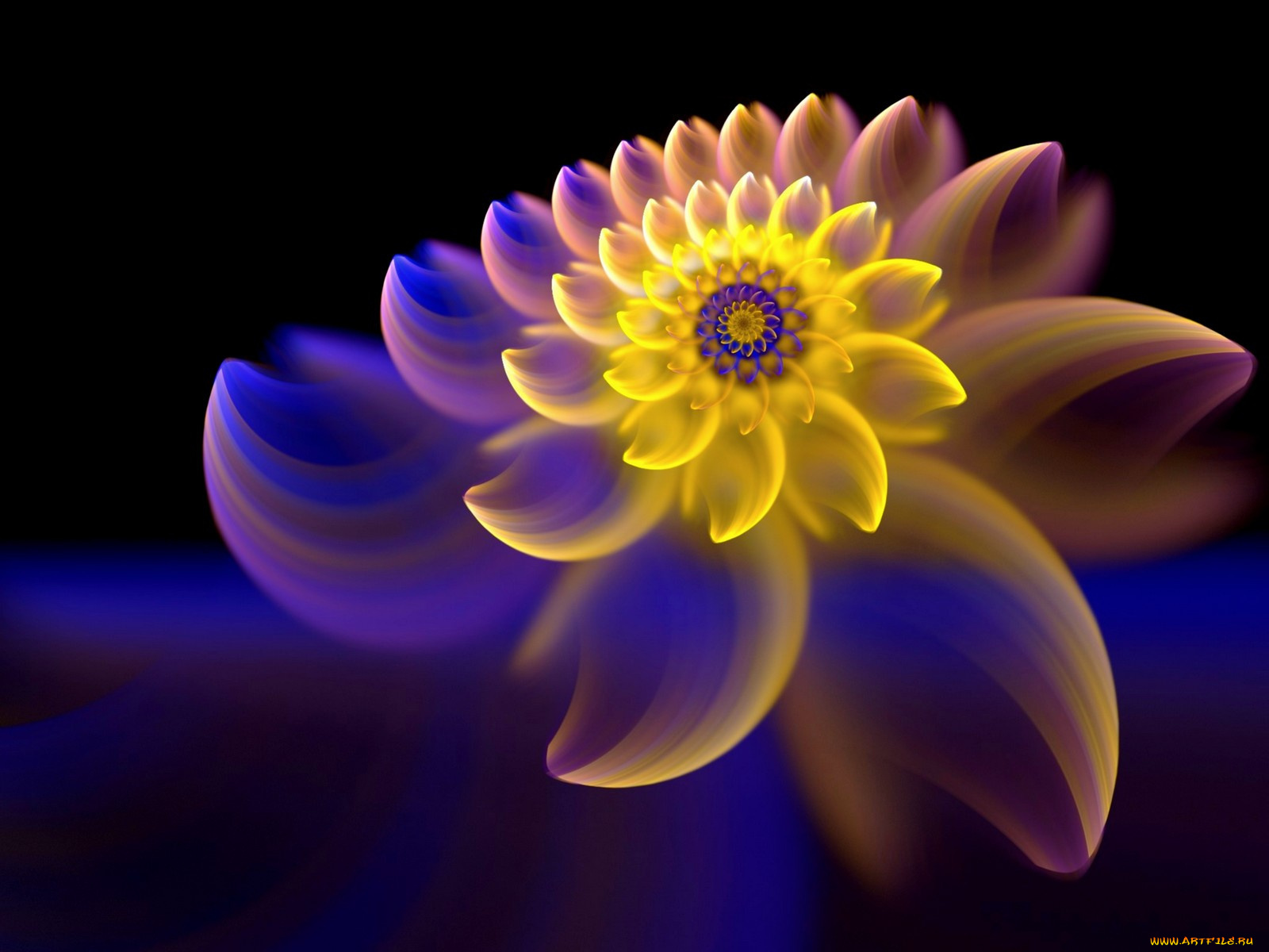 3д, графика, fractal, фракталы, узор, цвета, фон