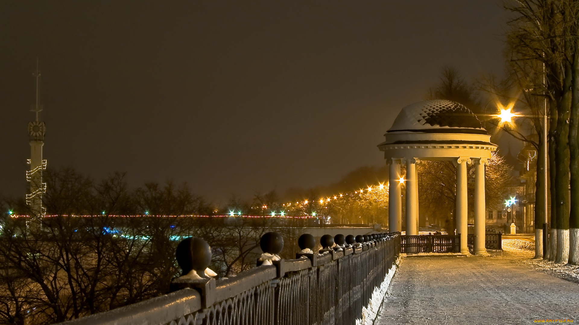 города, улицы, площади, набережные, небо, ночь, свет, ород