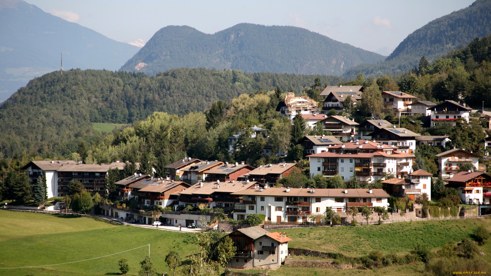 италия, фие, алло, шилиар, города, панорамы, горы, дома, фие-алло-шилиар