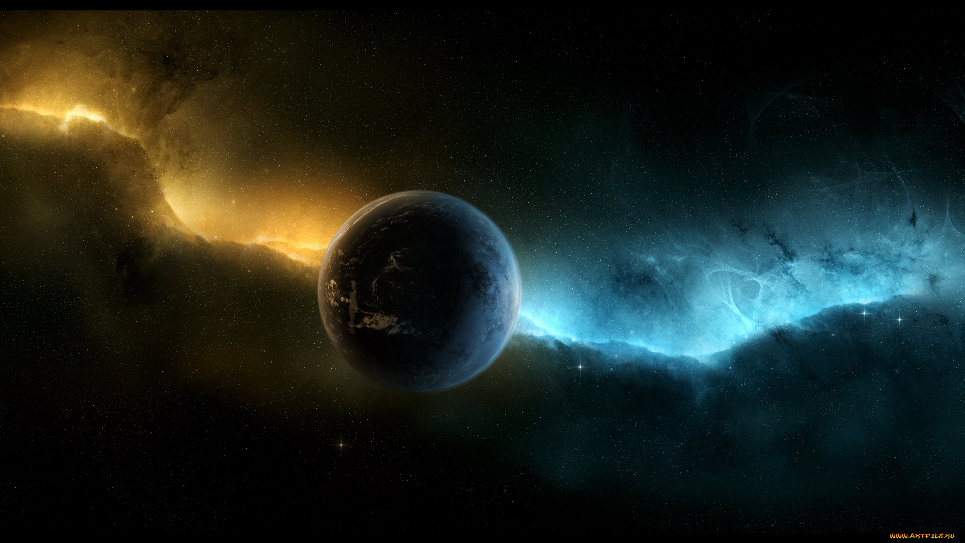космос, арт, планеты