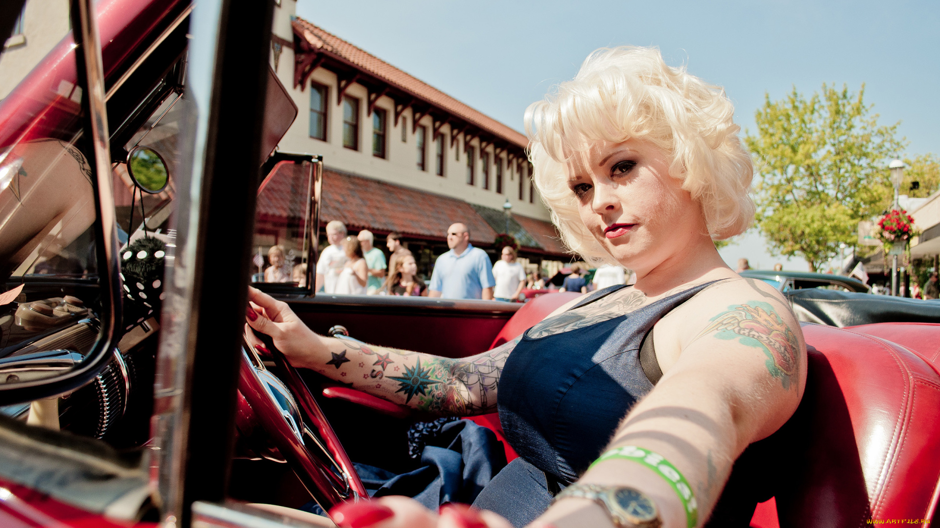 -Unsort, Блондинки, девушки, unsort, блондинки, часы, руль, тату