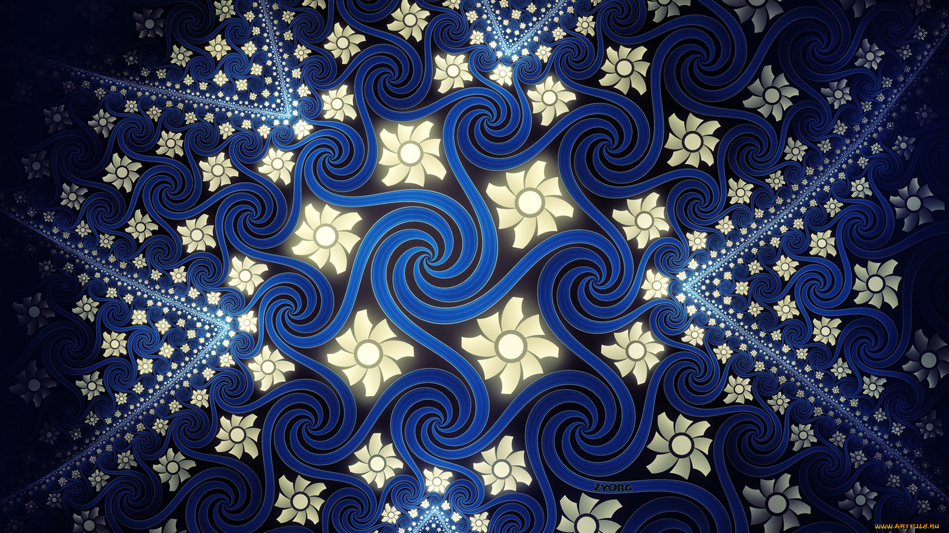 3д, графика, fractal, фракталы, узор, цвета