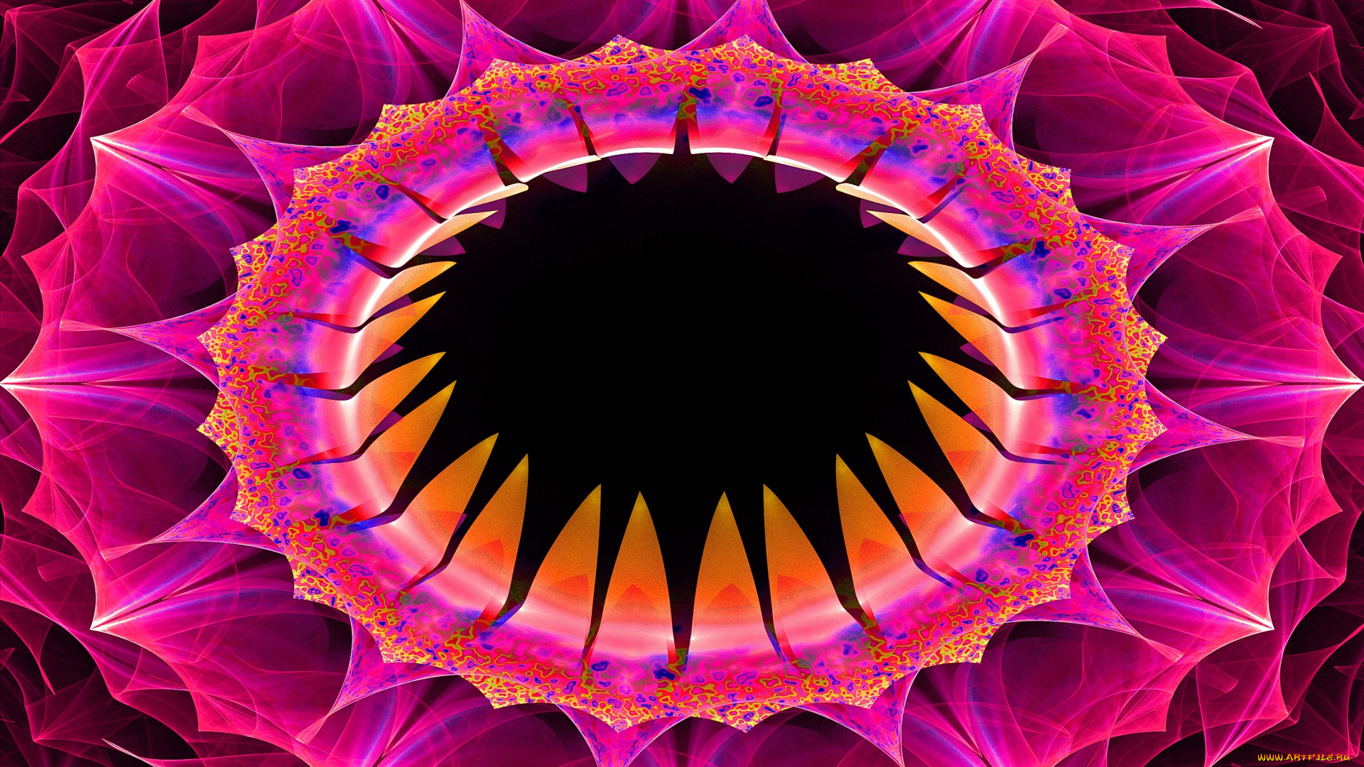 3д, графика, fractal, фракталы, узор, цвета