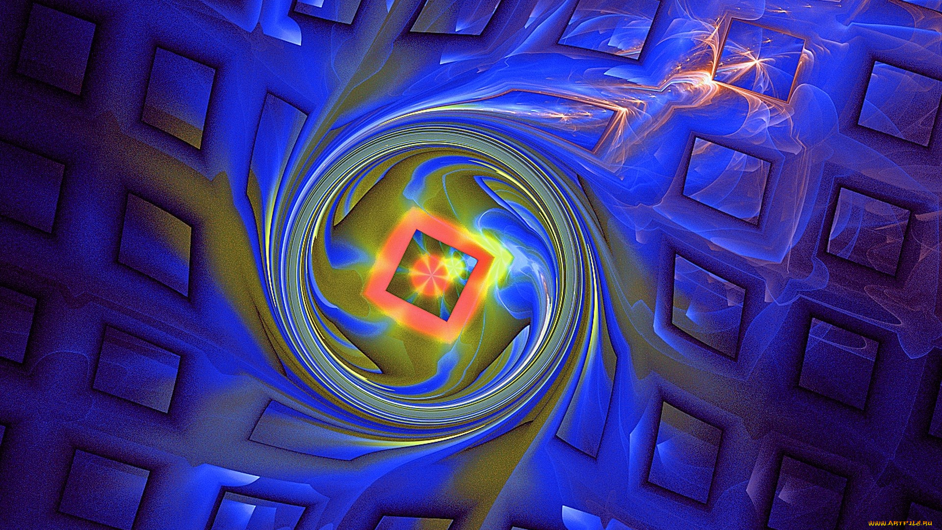 3д, графика, fractal, фракталы, узор, цвета