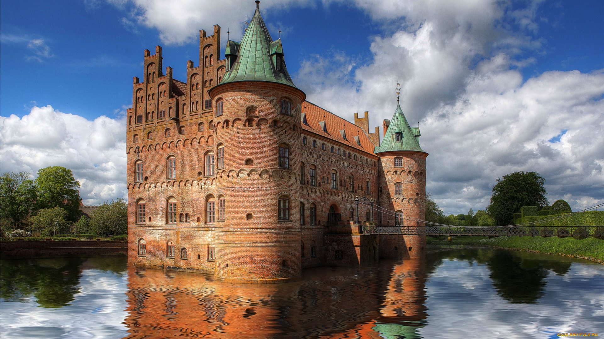 города, дворцы, замки, крепости, замок, вода