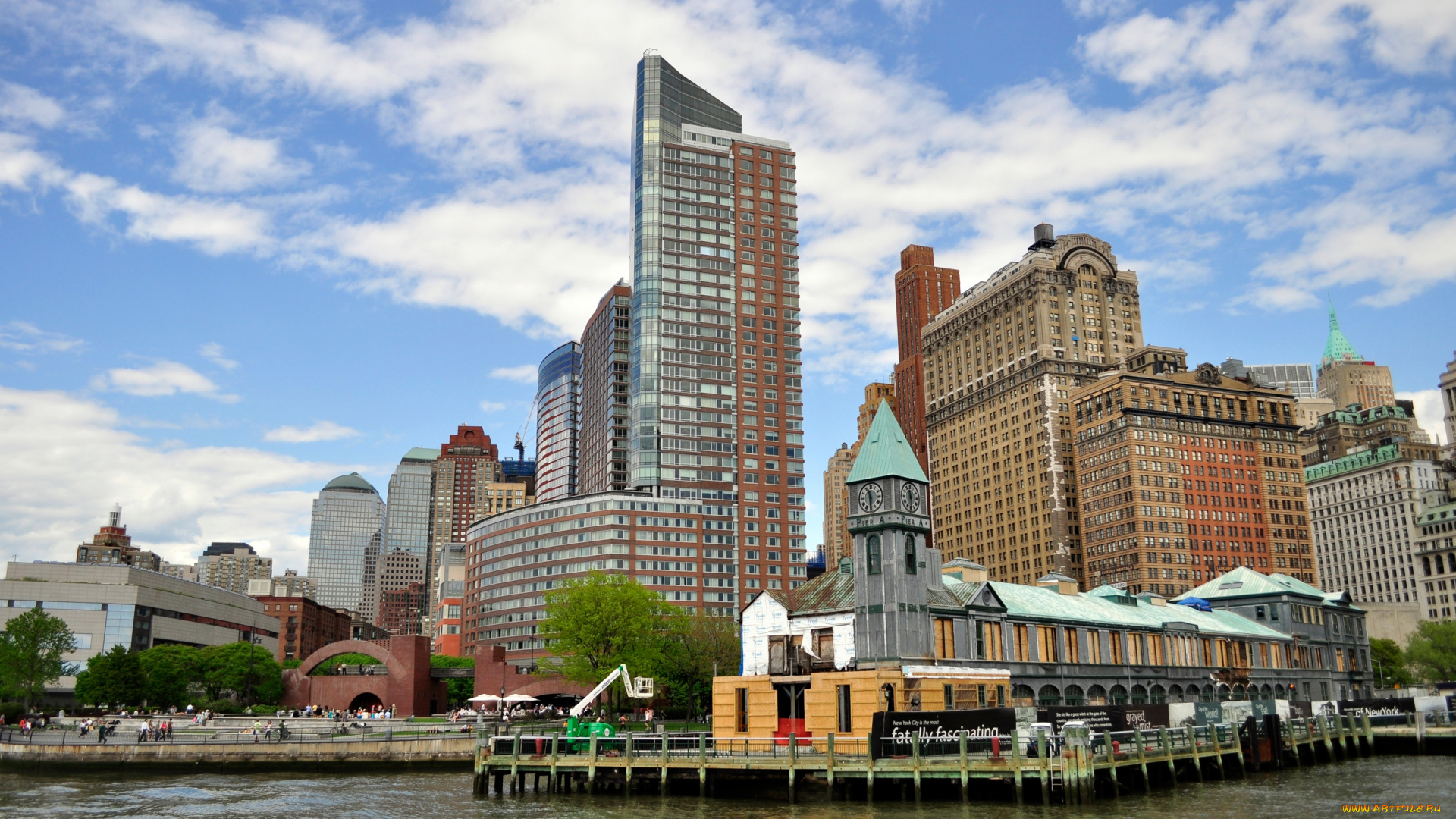 города, нью, йорк, сша, здания, небоскрёбы, мегаполис