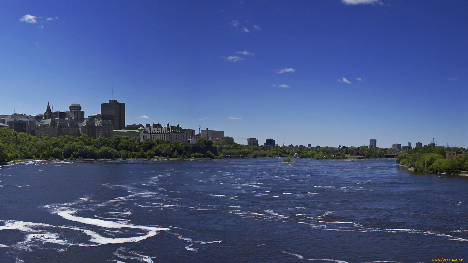 города, оттава, канада, панорама, ottawa