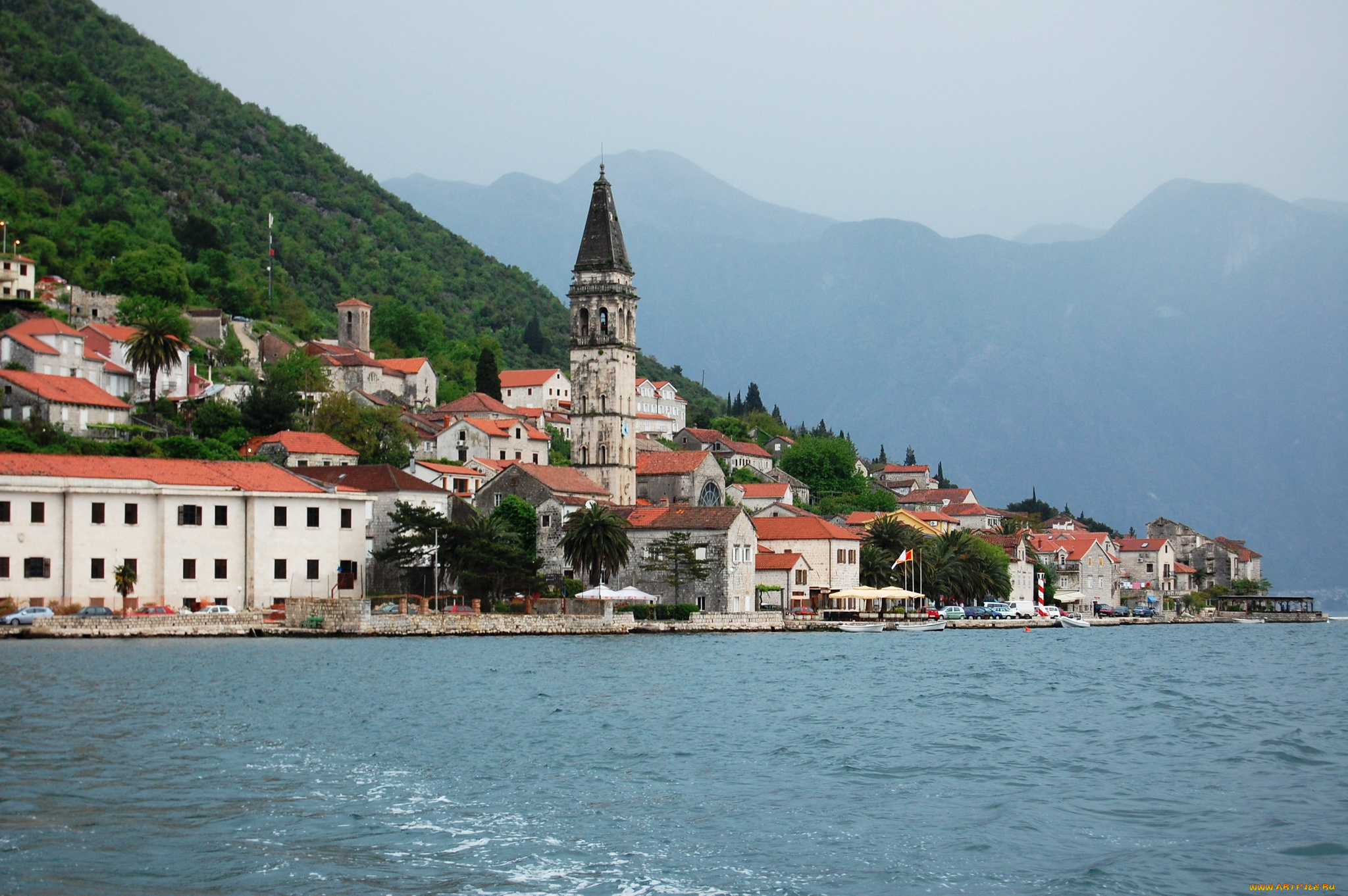 Черногория, perast, города, улицы, площади, набережные, дома, море, набережная