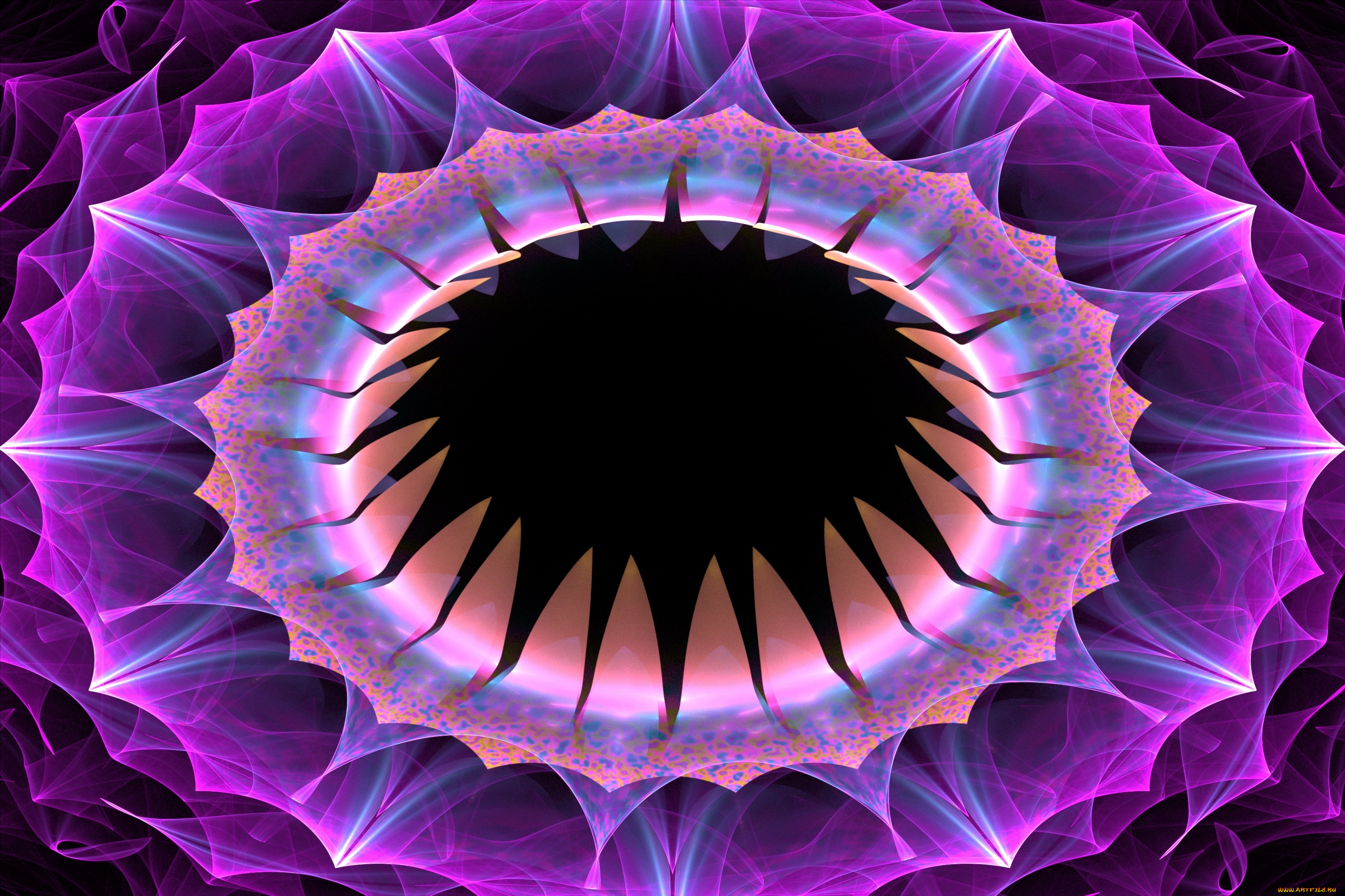 3д, графика, fractal, фракталы, узор, цвета