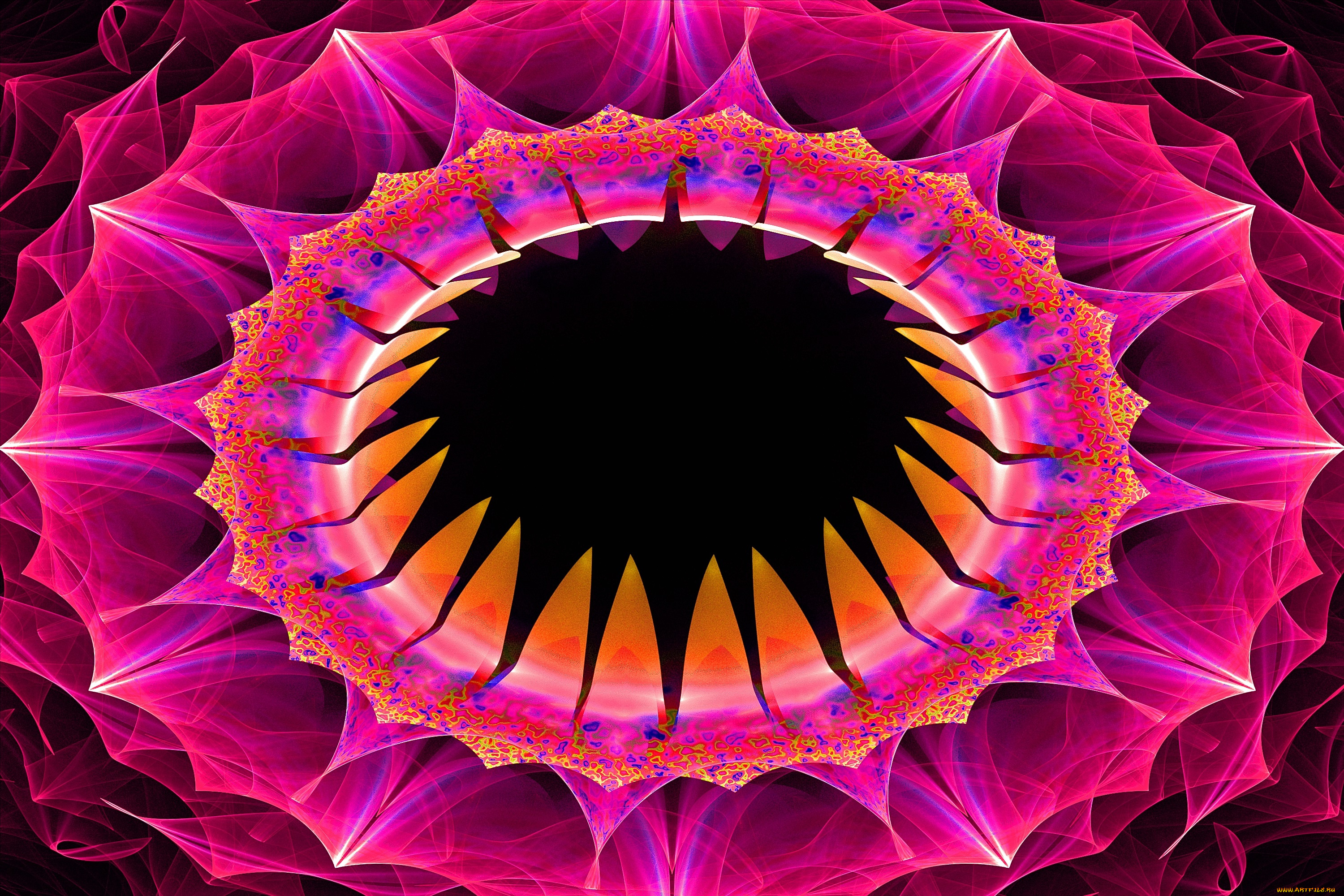 3д, графика, fractal, фракталы, узор, цвета