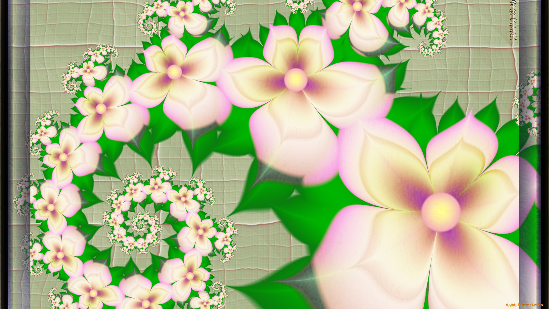 3д, графика, фракталы, , fractal, узор, фон, цвета