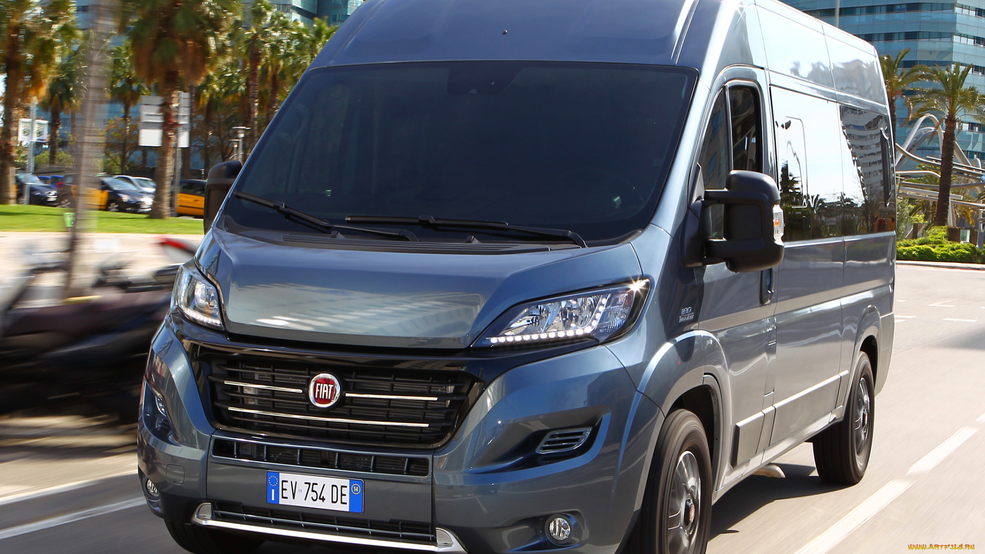 автомобили, fiat, синий, ducato, panorama