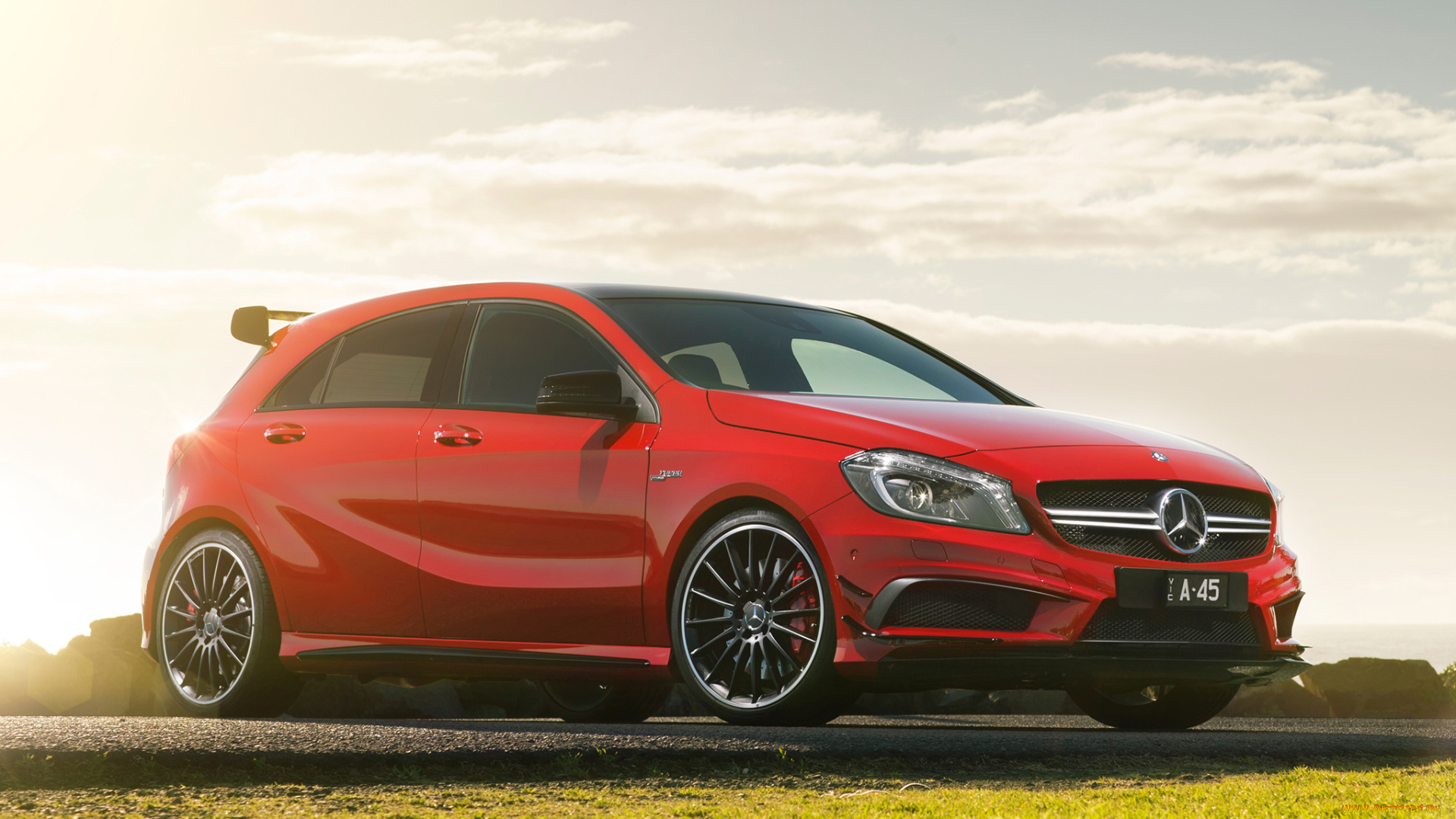 автомобили, mercedes-benz, w176, au-spec, красный, 2013г, amg, a, 45, edition, 1