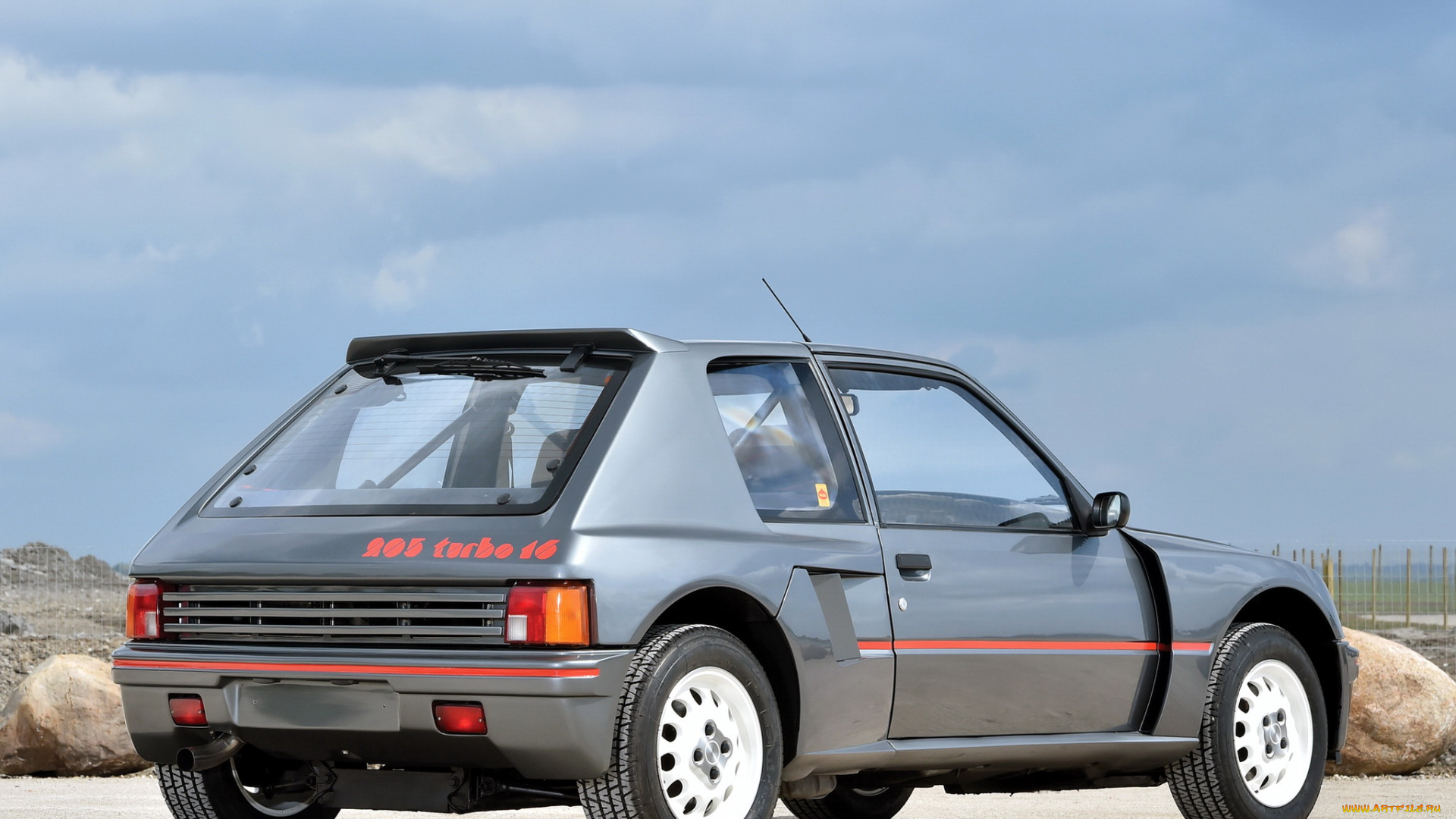 автомобили, peugeot, 205, t16, серый