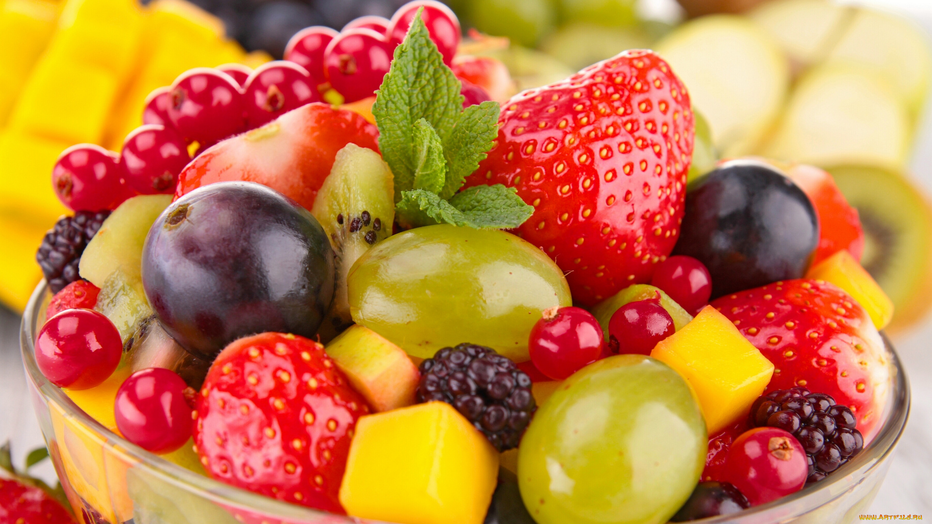 еда, мороженое, , десерты, ягоды, фрукты, фруктовый, салат